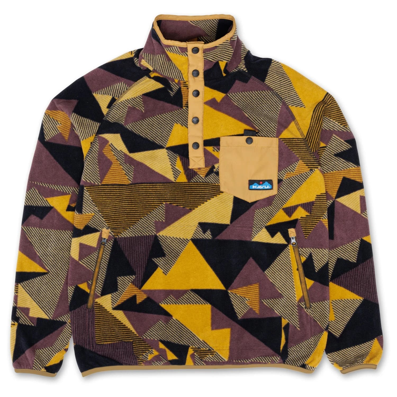 Поларен пуловер KAVU Teannaway Fleece jumper - Angle Wood