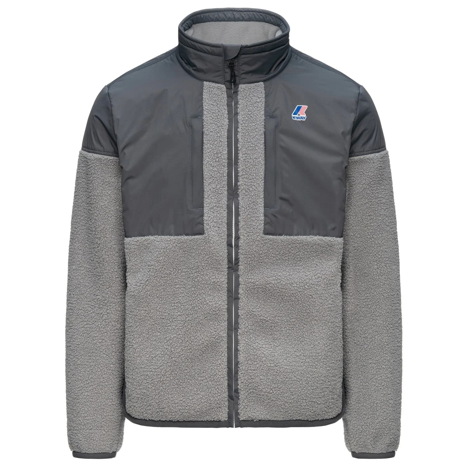 Поларено яке K-Way Sixte 4.0 Orsetto Fleece jacket - Grey Shadow Dark / Grey Frost