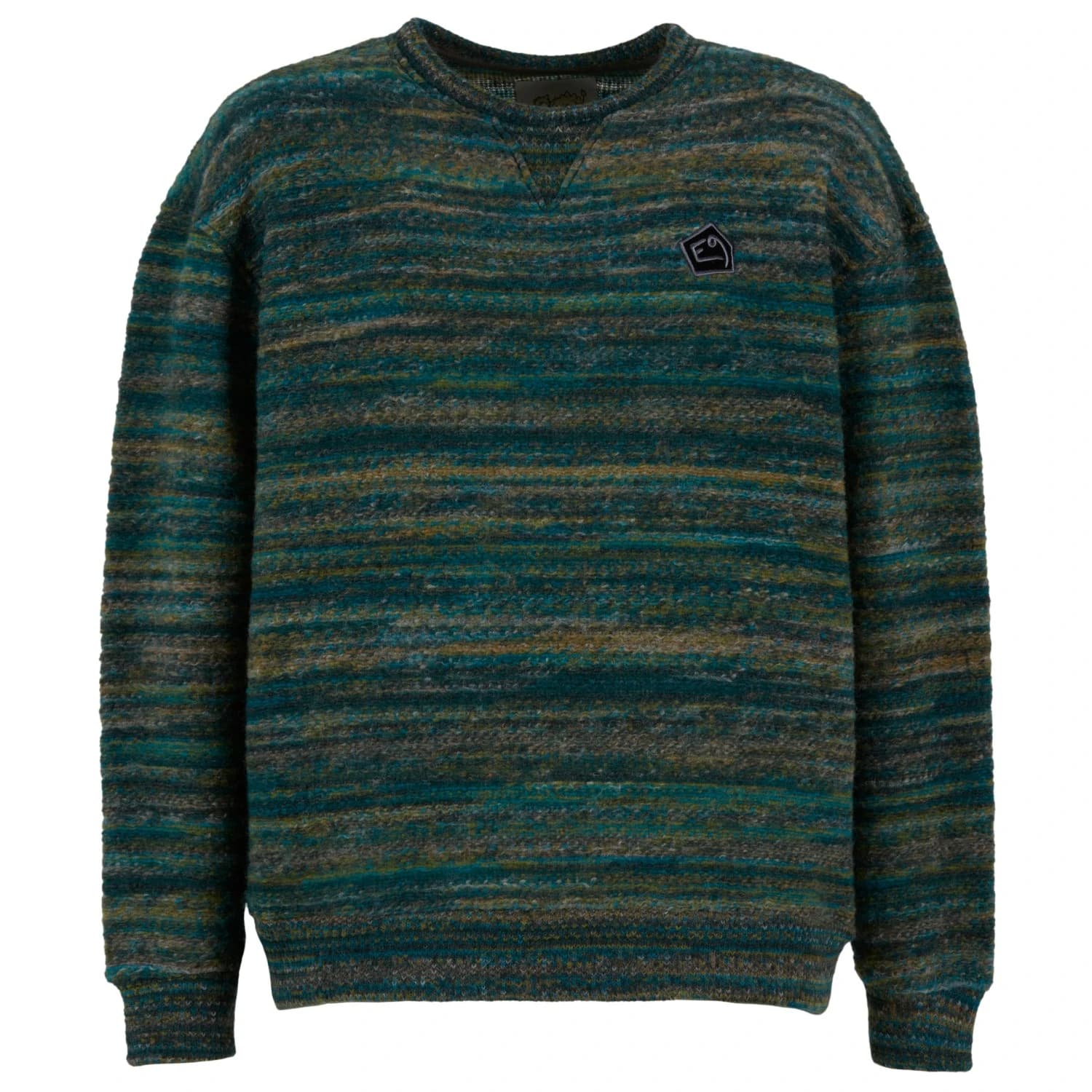 Мъжки вълнен пуловер E9 Charles Jumper - Dark Teal