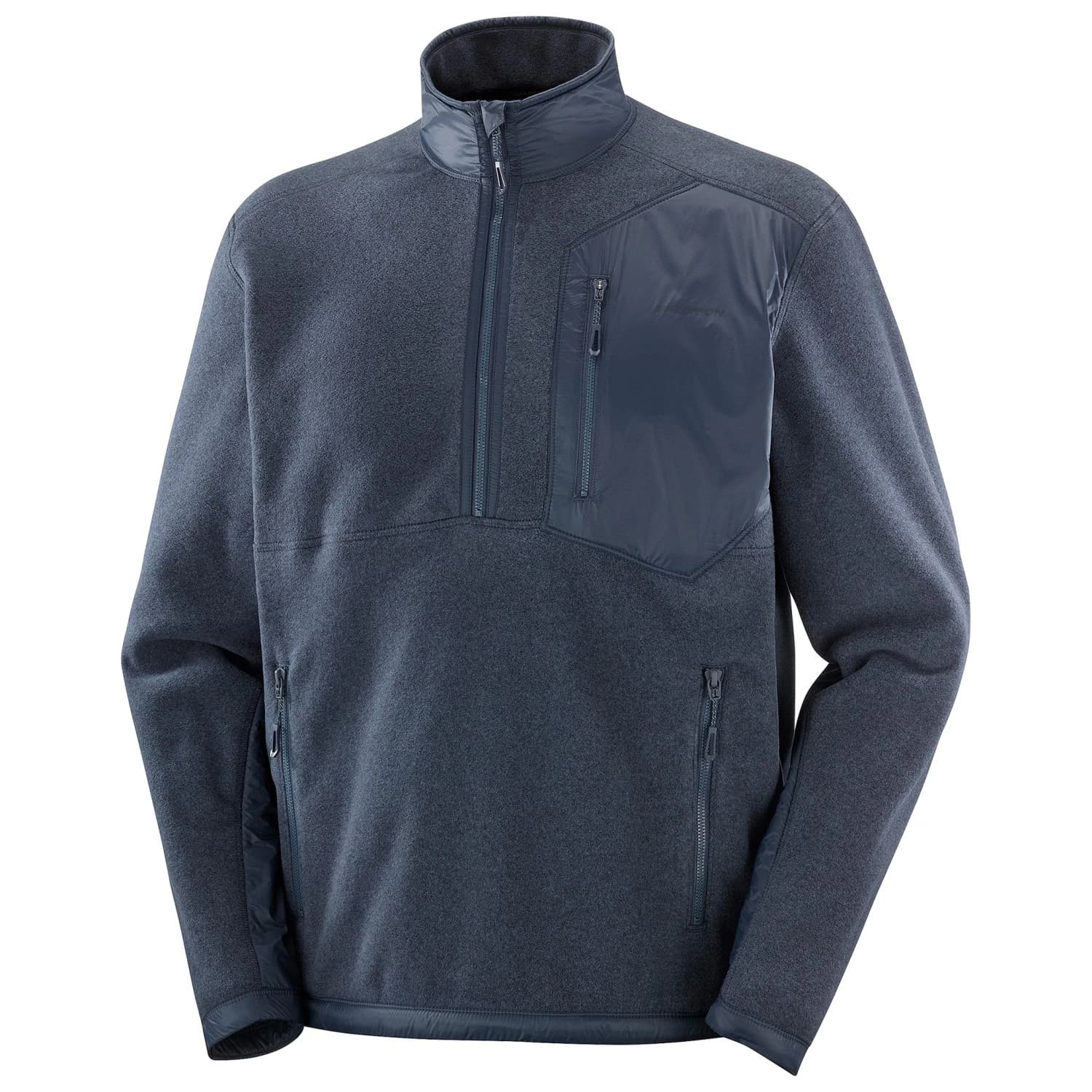 Мъжки поларен пуловер Salomon Chroma Fleece Half Zip Fleece jumper - Blue Nights