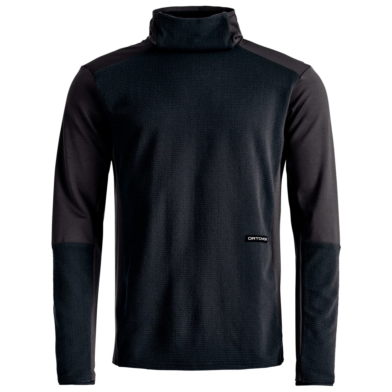 Мъжки поларен пуловер Ortovox Fleece Cord Hoodie Fleece jumper - Black Raven