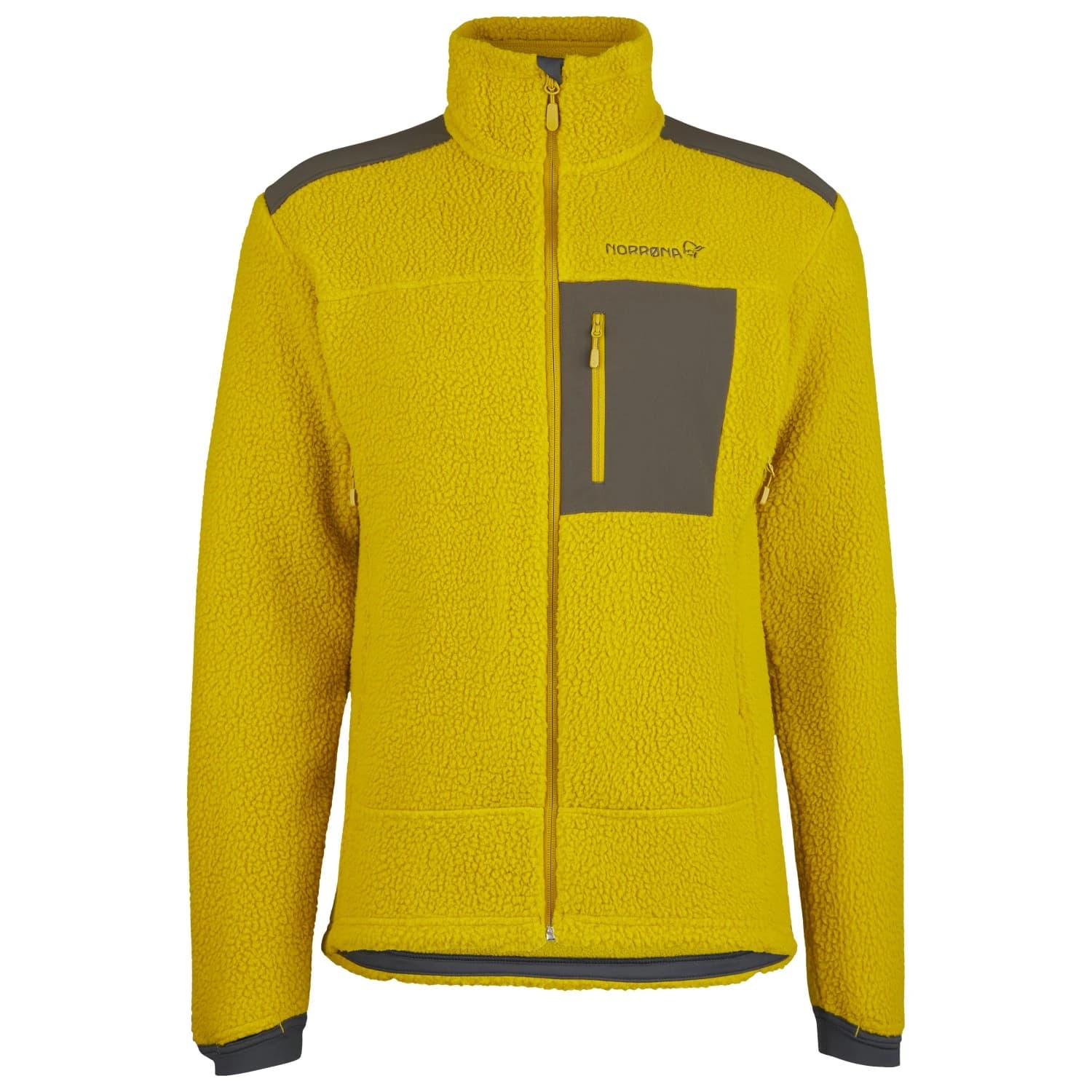 Мъжко поларено яке Norrøna Trollveggen Warm3 Jacket Fleece jacket - Golden Palm