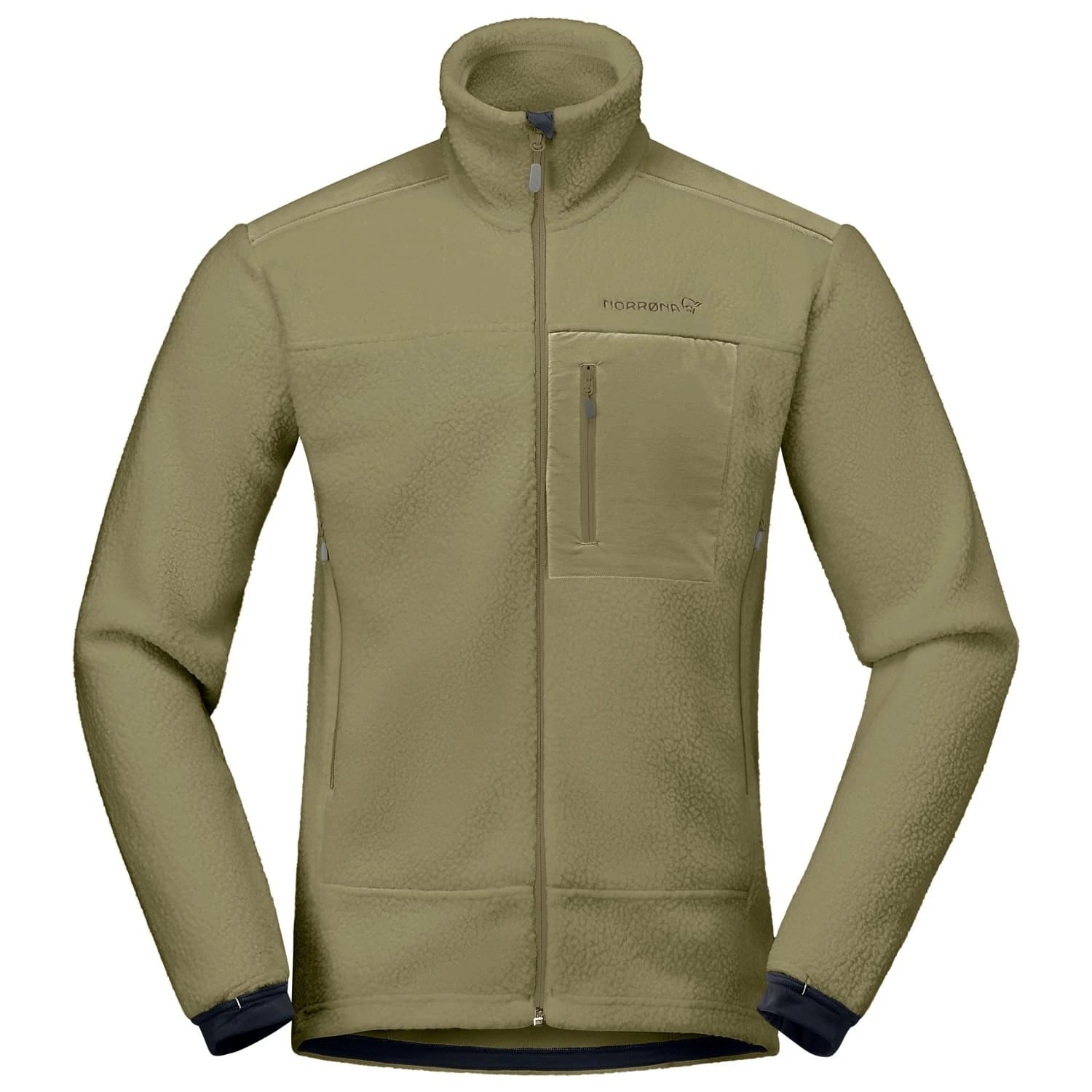 Мъжко поларено яке Norrøna Trollveggen Warm3 Jacket Fleece jacket - Deep Lichen Green