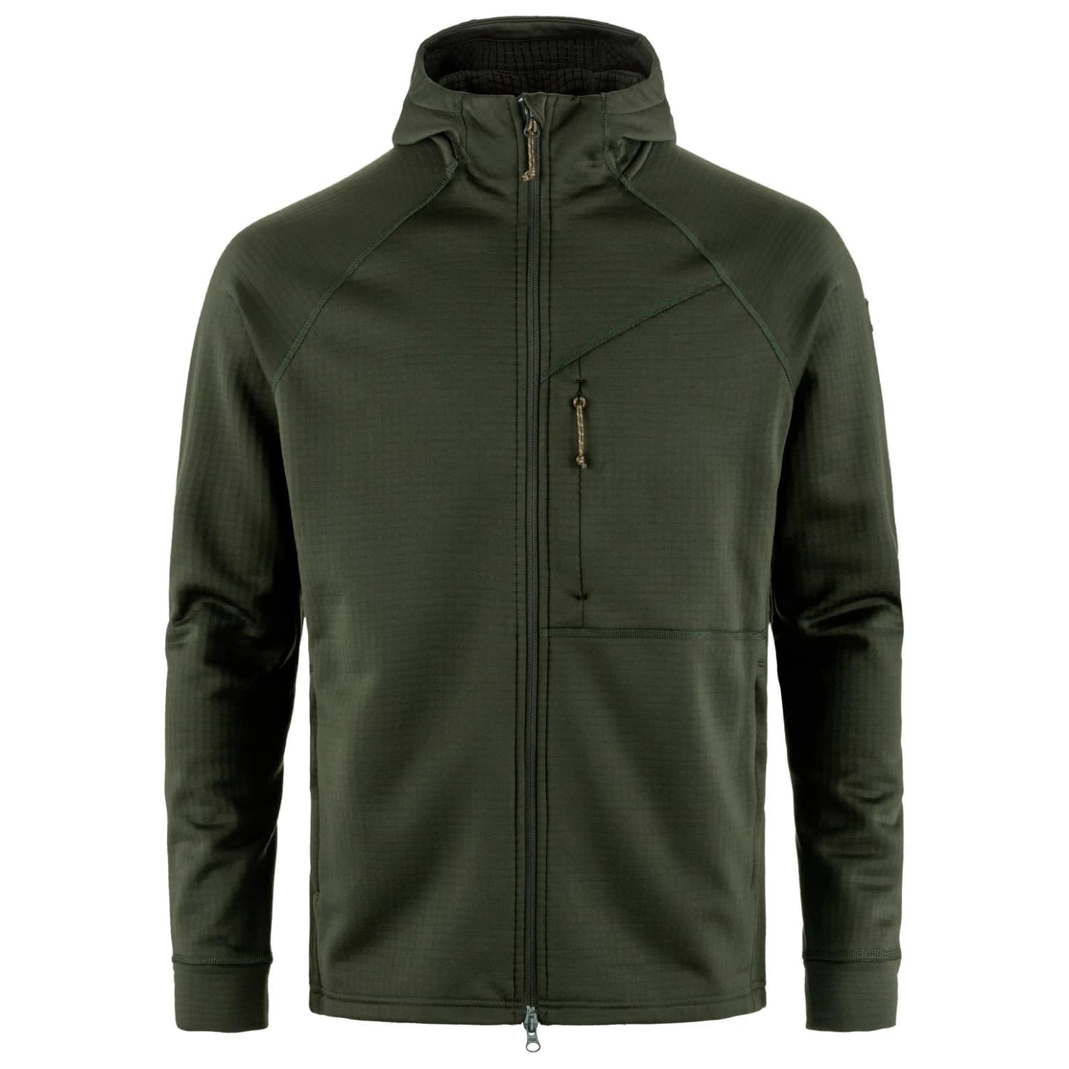 Мъжко поларено яке Fjällräven Abisko Grid Fleece Hoodie Fleece jacket - Deep Forest