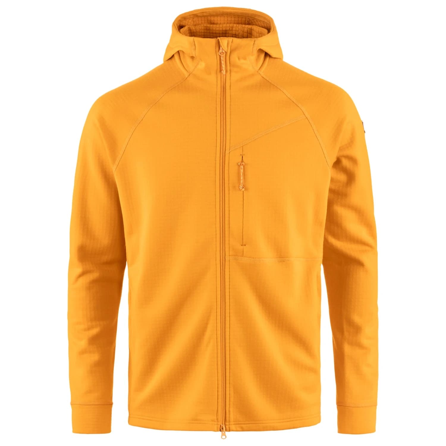 Мъжко поларено яке Fjällräven Abisko Grid Fleece Hoodie Fleece jacket - Mustard Yellow