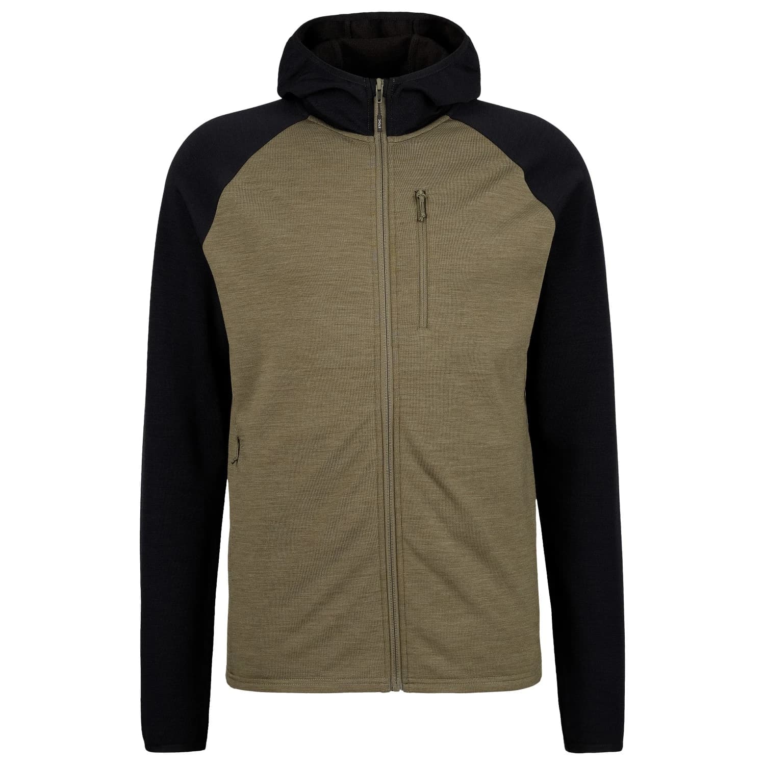 Мъжко вълнено яке Stoic MerinoFleece270 KuolpaLightSt. Zip Hoody Merino hoodie - Black / Olive Green