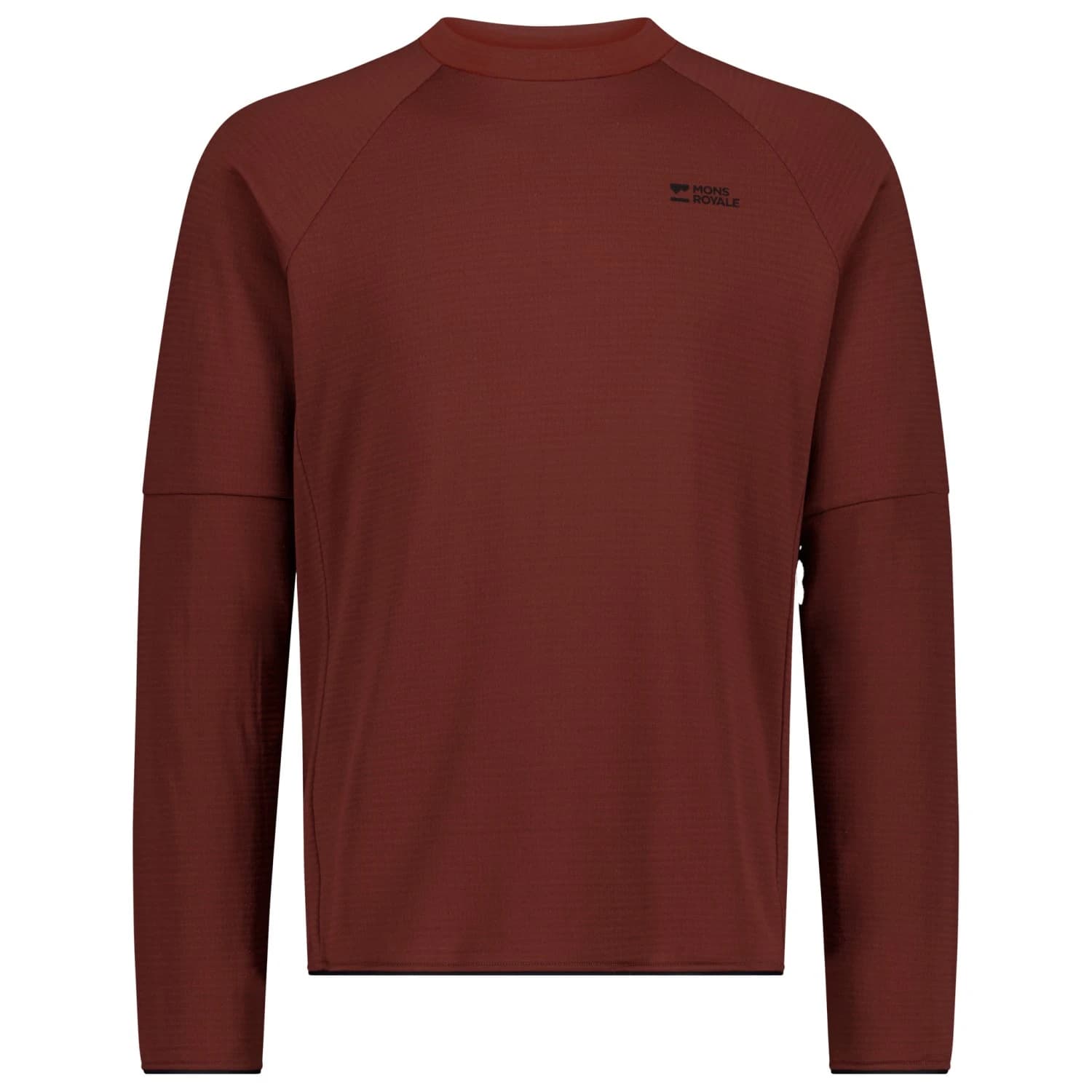 Мъжки вълнен пуловер Mons Royale Quad Merino Fleece Pullover Merino jumper - Sable