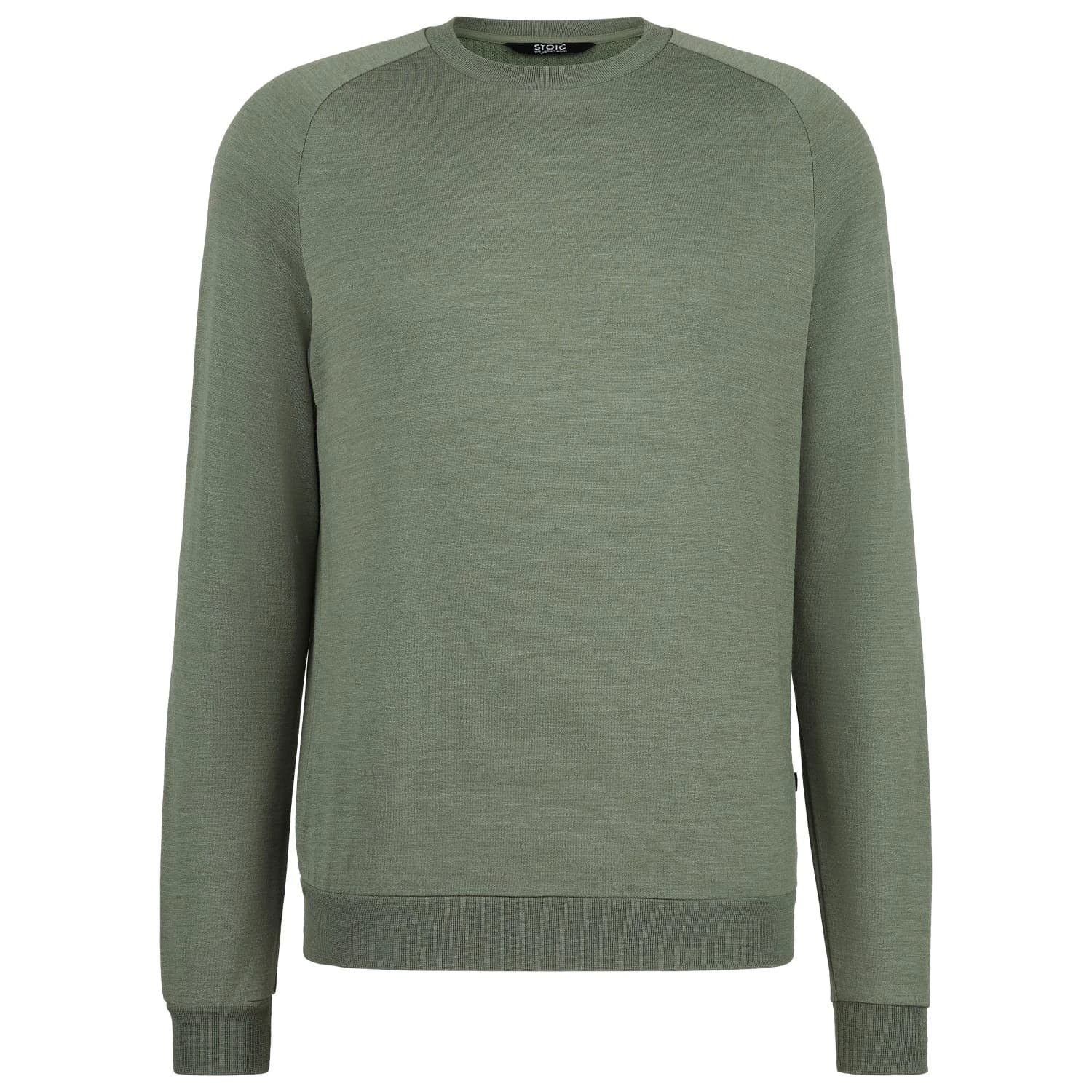 Мъжки вълнен пуловер Stoic MerinoTerry250 BaraSt. Pullover Merino jumper - Agave Green Melange