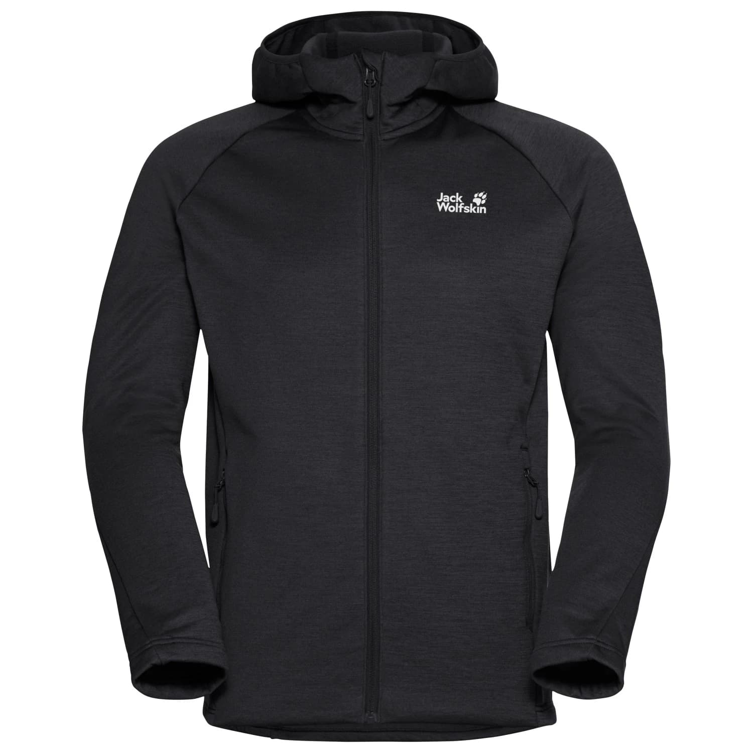 Мъжко поларено яке Jack Wolfskin Peak District Hooded Fullzip Fleece jacket - Black