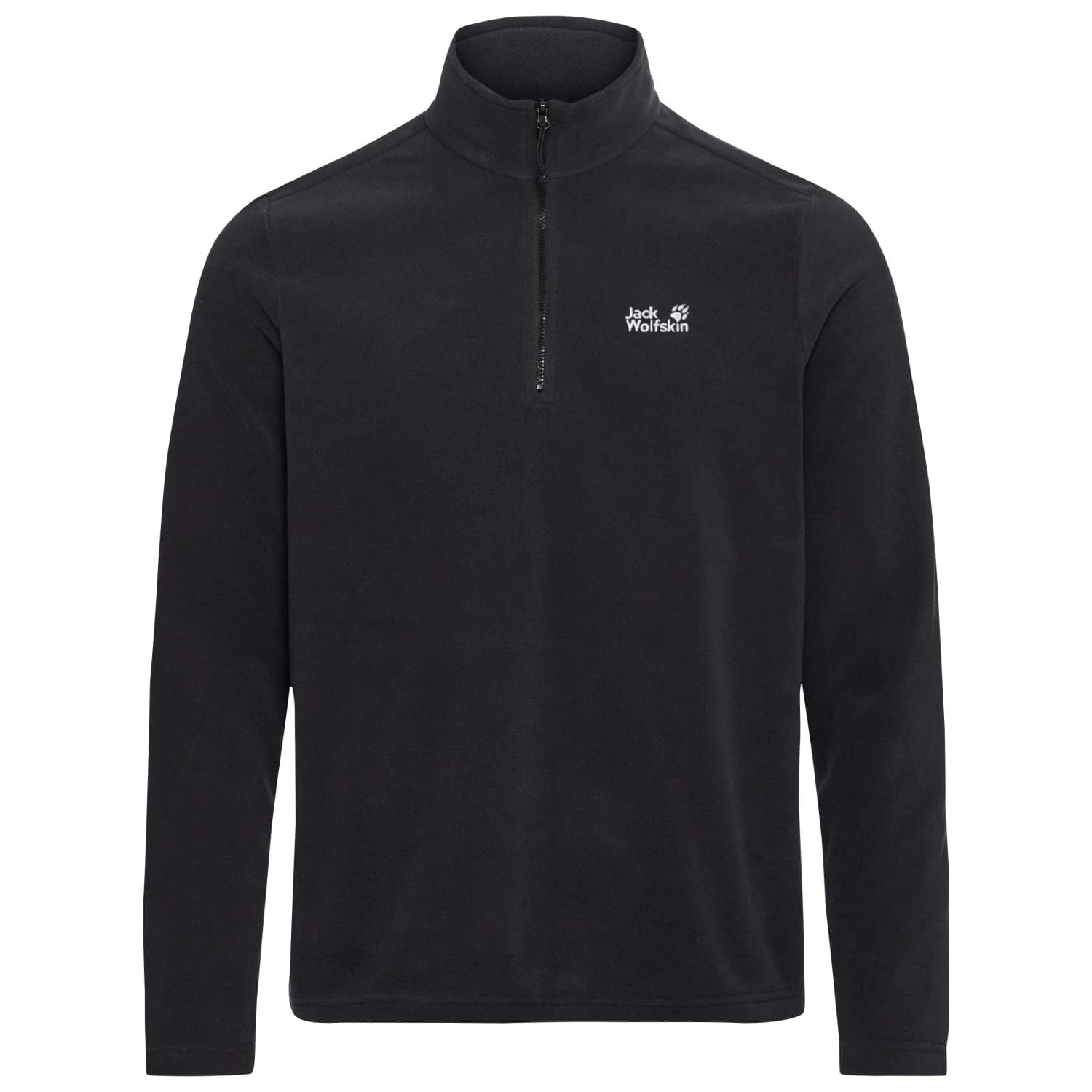 Мъжки поларен пуловер Jack Wolfskin Taunus 100 Halfzip Fleece jumper - Black