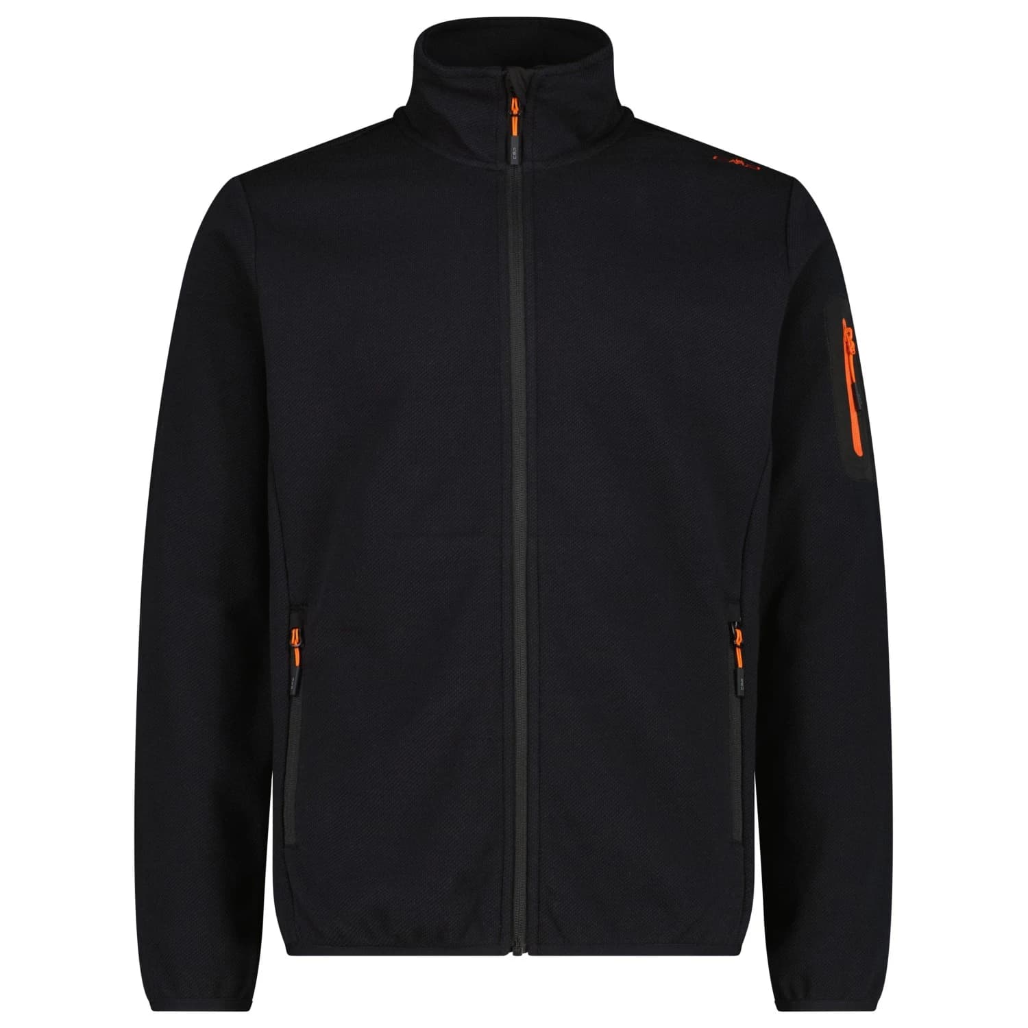 Мъжко поларено яке CMP Jacquard Knitted Jacket Fleece jacket - Nero