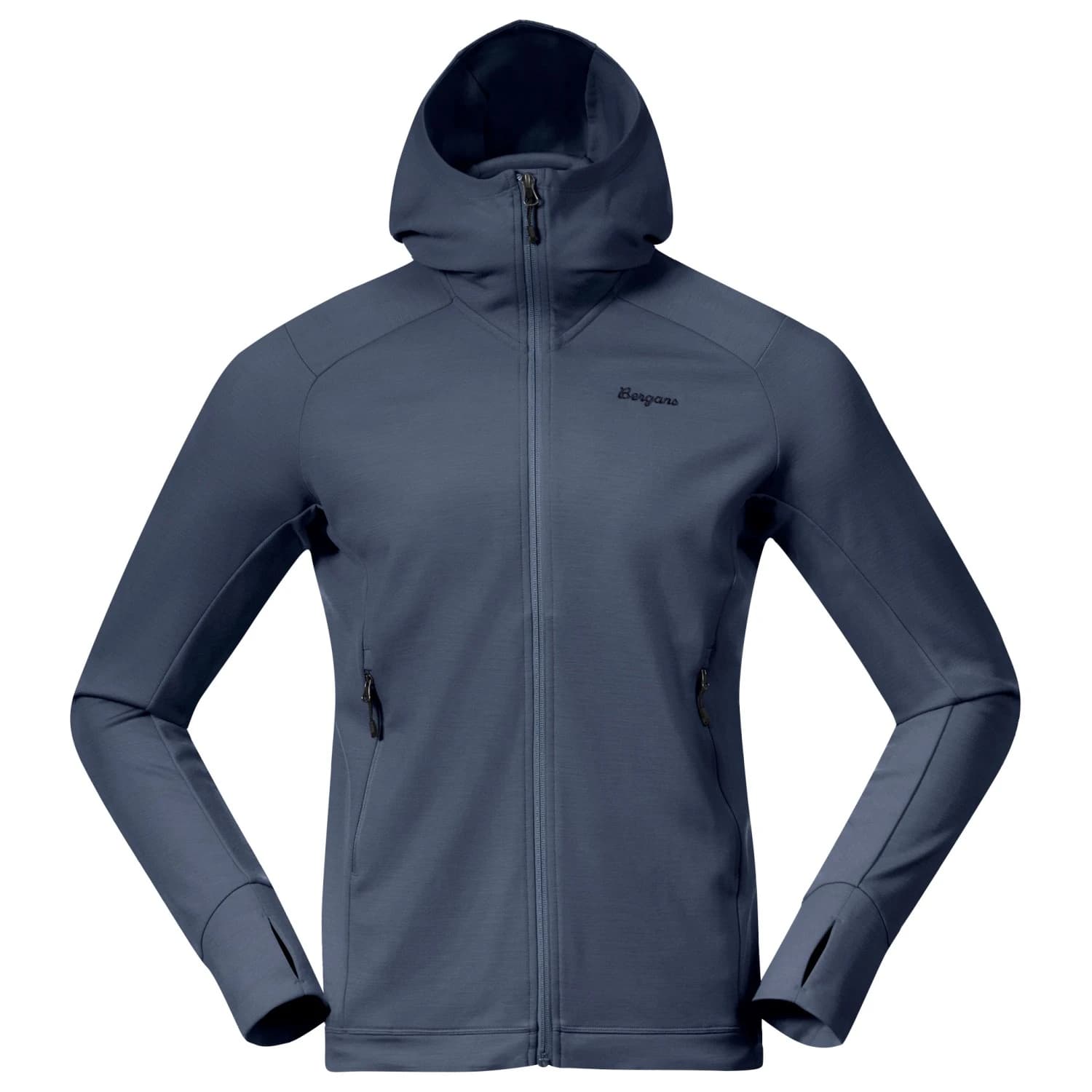 Мъжко вълнено яке Bergans Rabot Merino Tech Midlayer Hoodie Merino hoodie - Granite Blue