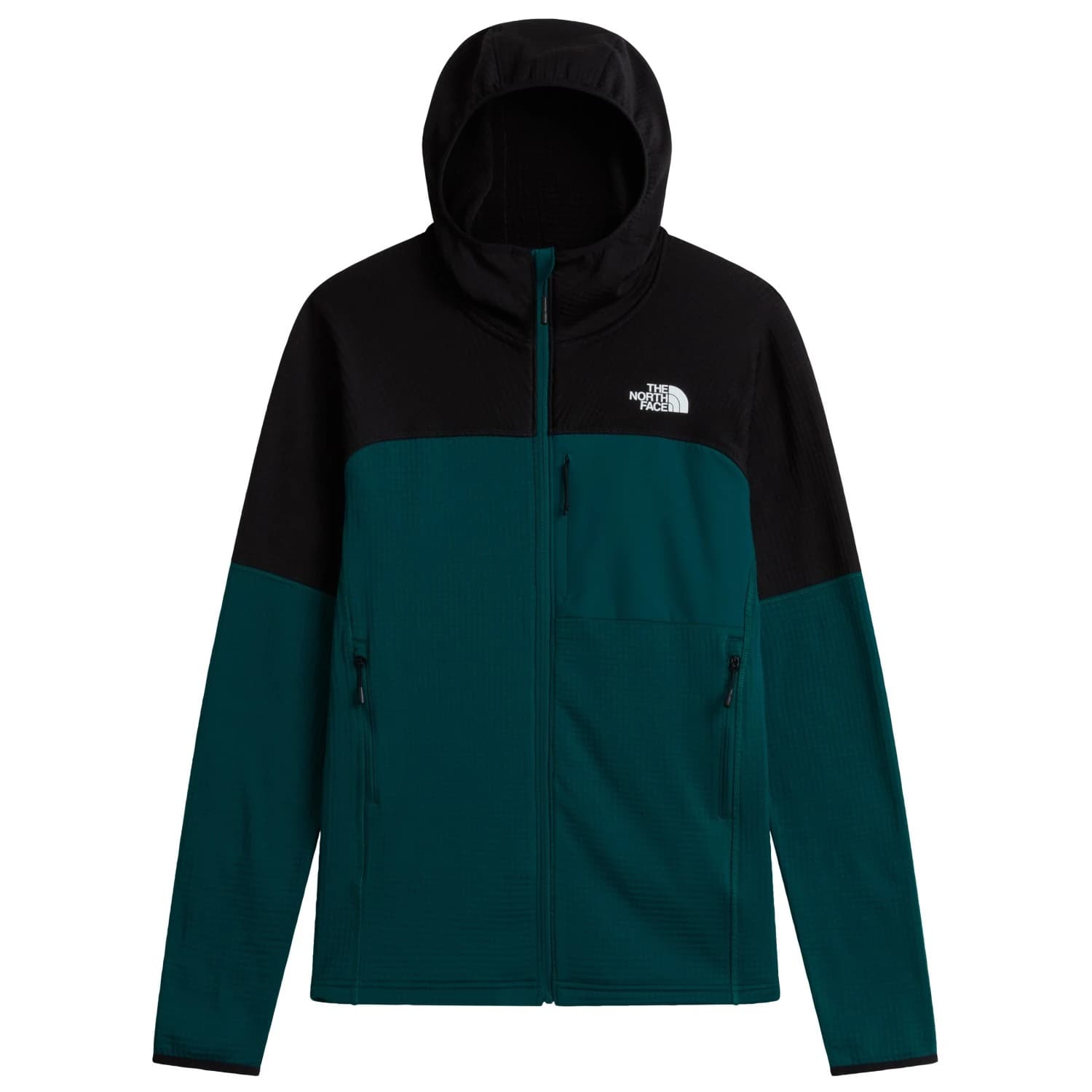 Мъжко поларено яке The North Face Polartec Powergrid Stormgap Hoodie Fleece jacket - Pacific Teal / TNF Black