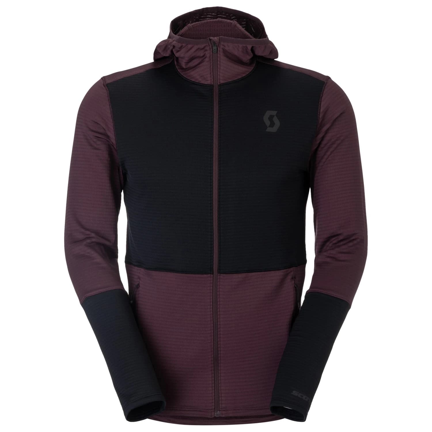 Мъжко поларено яке Scott Hoody Defined Light Fleece jacket - Cocoa Red / Black