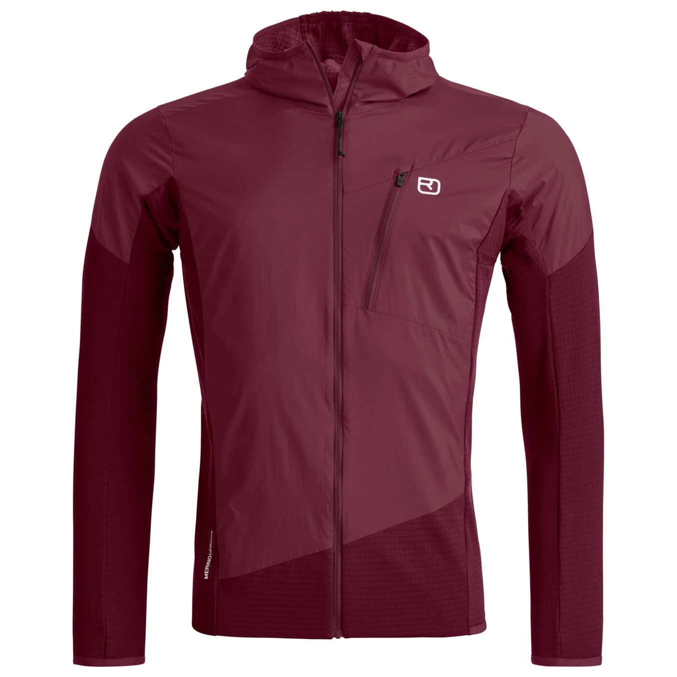 Мъжко вълнено яке Ortovox Trace Hybrid Jacket Softshell jacket - Red Malbec