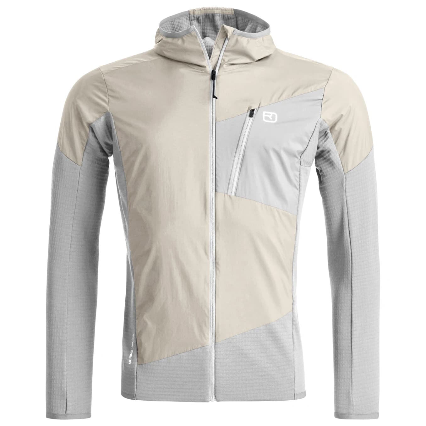 Мъжко вълнено яке Ortovox Trace Hybrid Jacket Softshell jacket - White Tea