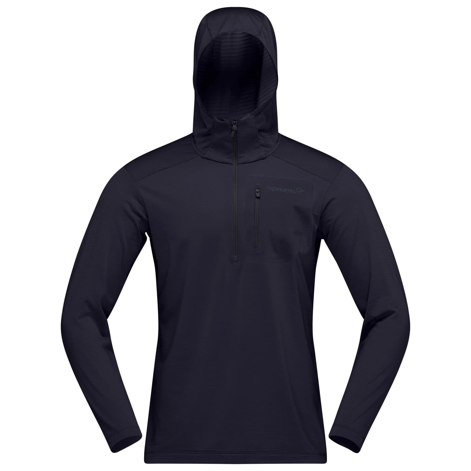 Мъжки поларен пуловер Norrøna Falketind Warm1 Hood Fleece jumper - Caviar Black