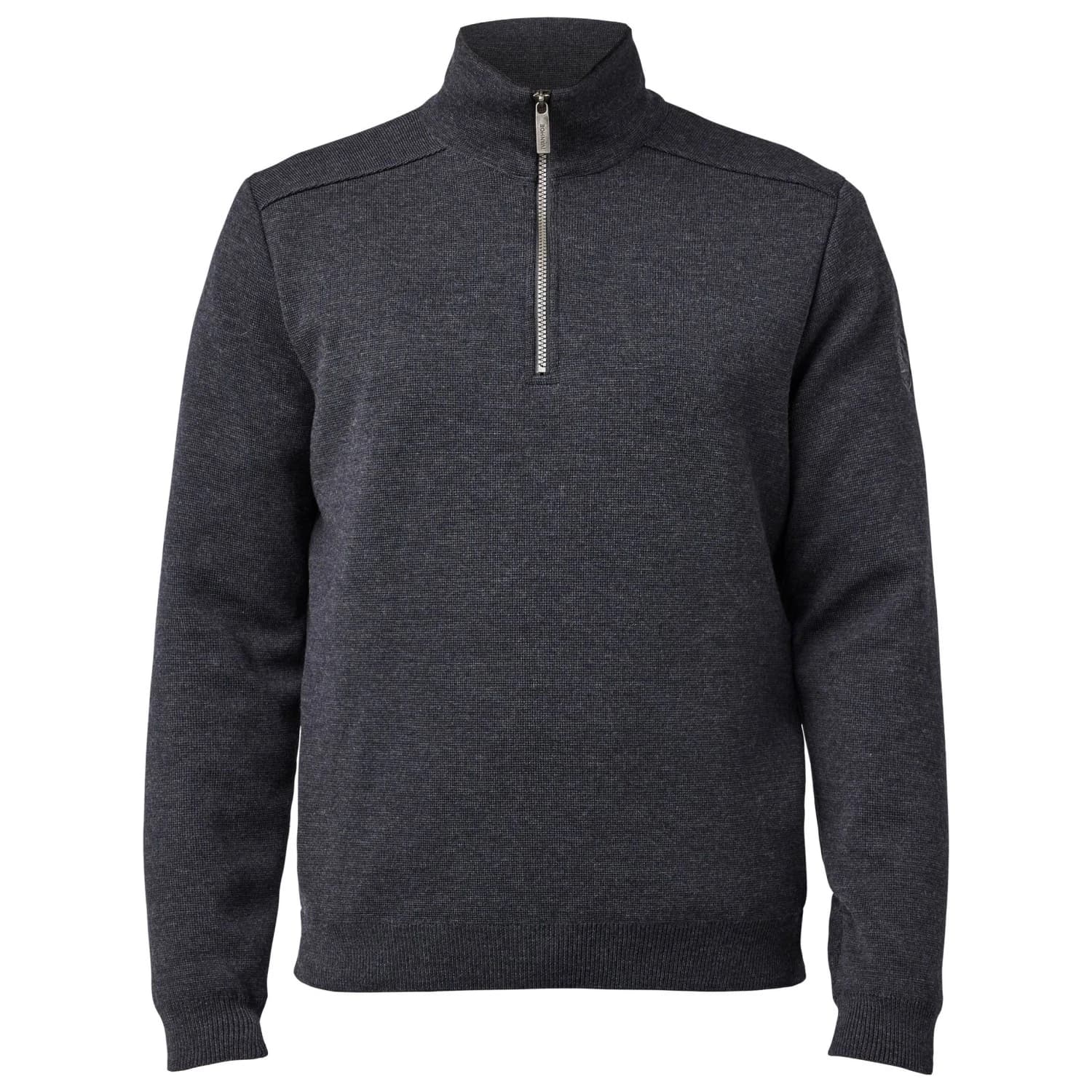 Мъжки вълнен пуловер Ivanhoe of sweden Ruben Half Zip Windbreaker Merino jumper - Graphite Marl