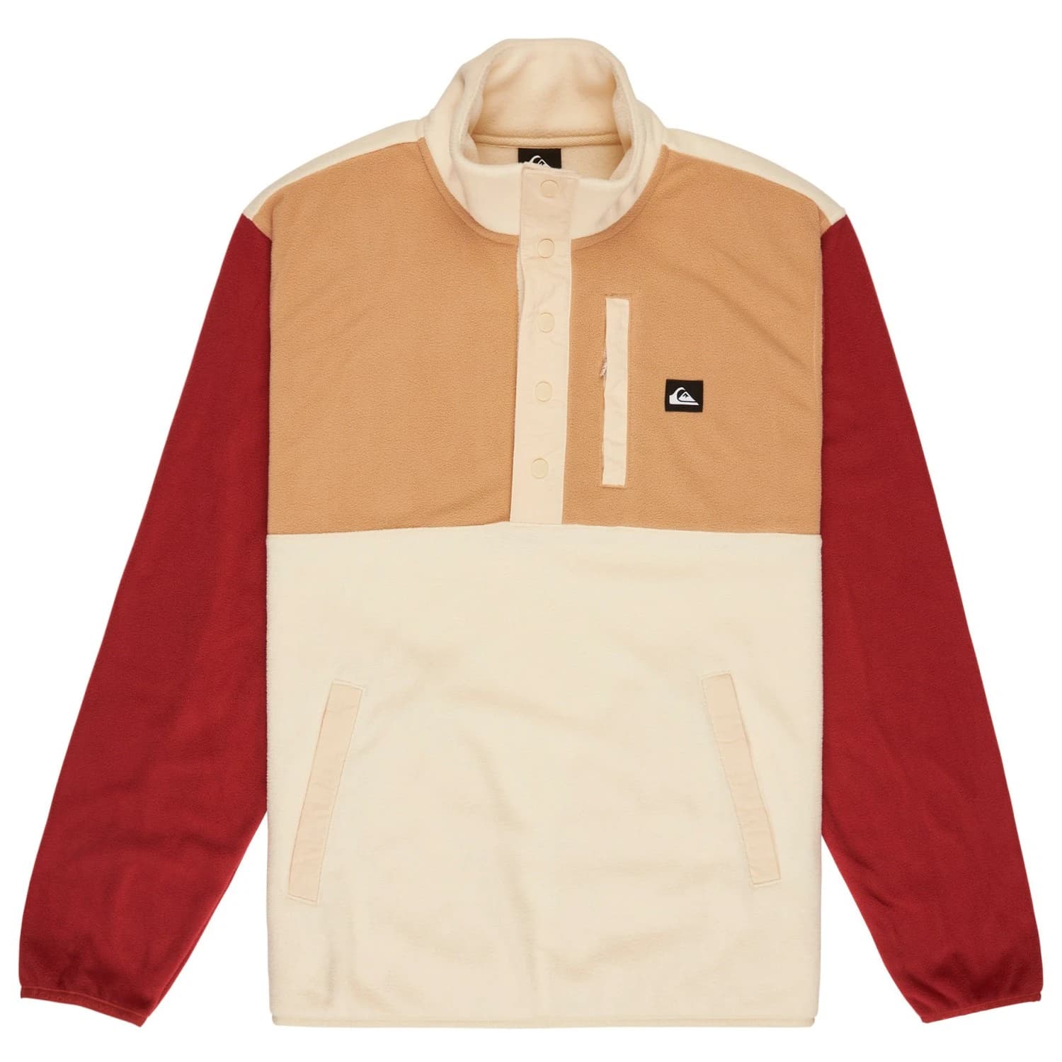 Мъжки поларен пуловер Quiksilver No Destination Block Fleece jumper - Bone