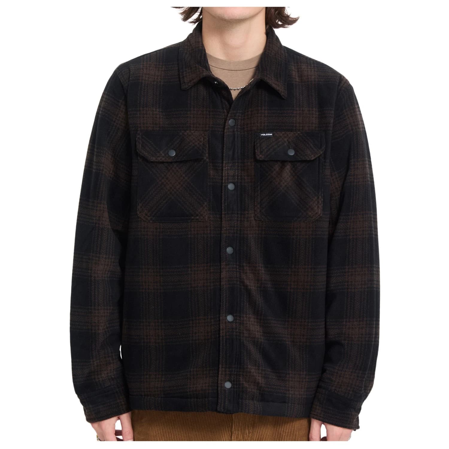 Мъжко поларено яке Volcom Bowered II Fleece Fleece jacket - Cacao