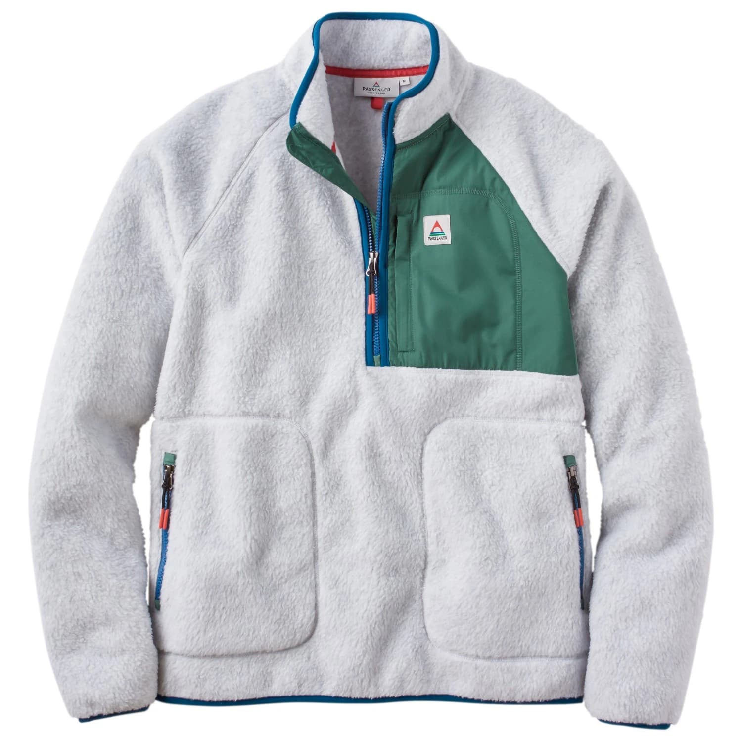 Мъжки поларен пуловер Passenger Offgrid 1/2 Zip Recycled Sherpa Fleece Fleece jumper - Grey Marl 2