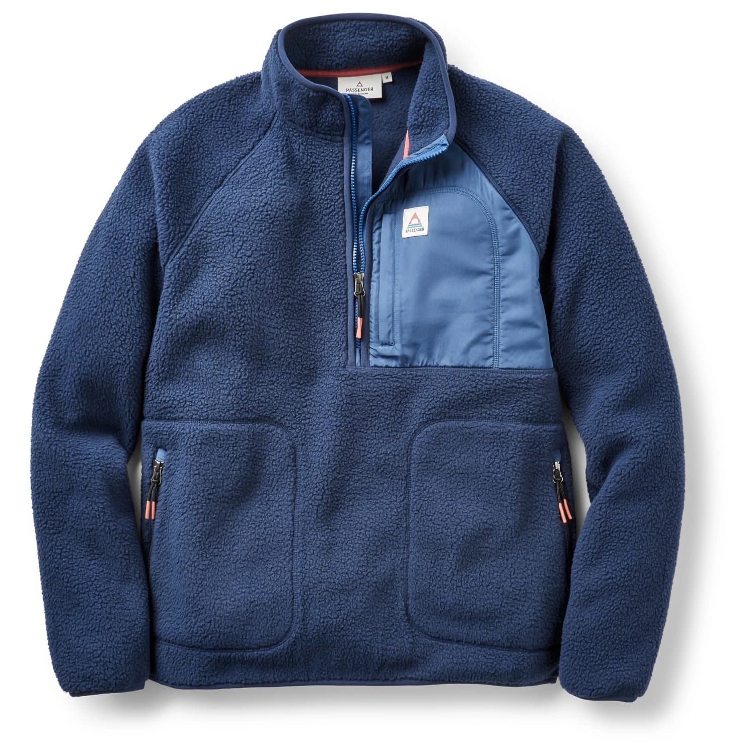 Мъжки поларен пуловер Passenger Offgrid 1/2 Zip Recycled Sherpa Fleece Fleece jumper - Rich Navy
