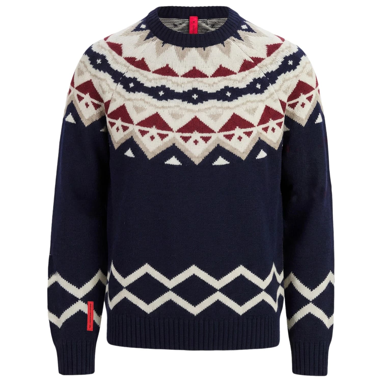 Вълнен пуловер The Mountain Studio Ski Lambswool Pattern Sweater Wool jumper - Sky Captain