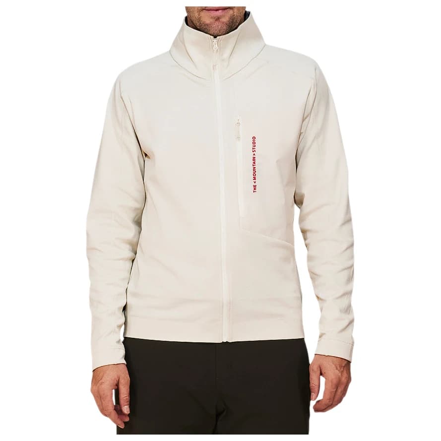 Поларен пуловер The Mountain Studio Tecno Grid Fleece T-Neck Fleece jumper - Almond Milk