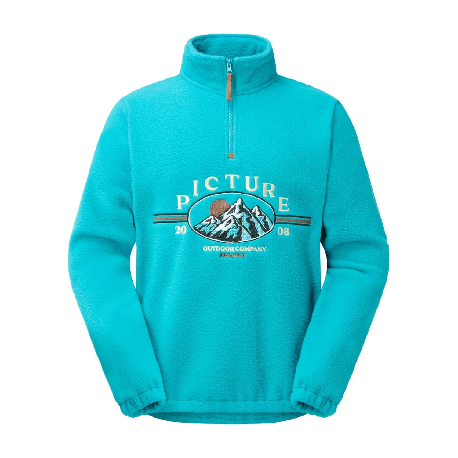 Мъжки поларен пуловер Picture Gamvik Fleece Crew Fleece jumper - Capri Breeze