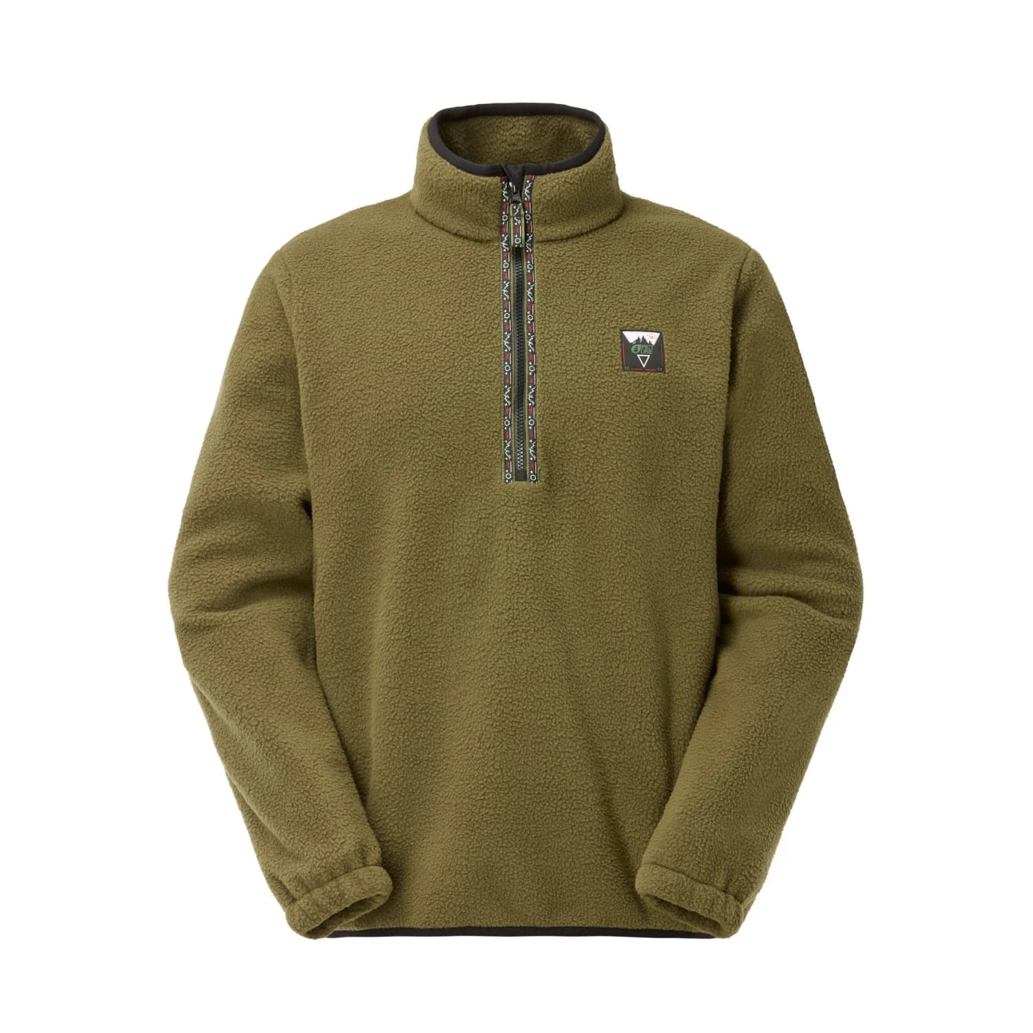 Мъжки поларен пуловер Picture Kimag 1/4 Zip Fleece Fleece jumper - Tobacco