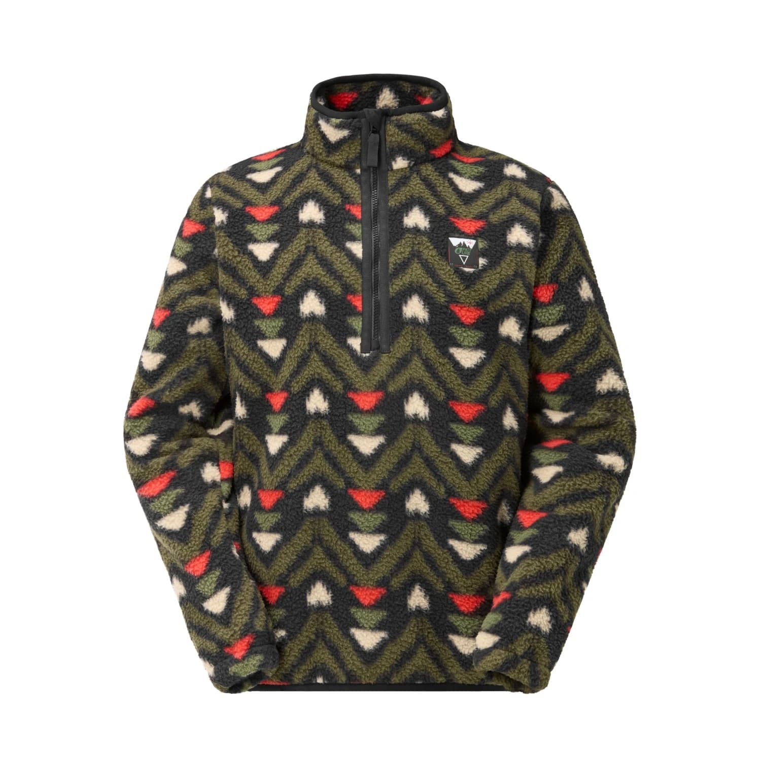 Мъжки поларен пуловер Picture Kimag Printed 1/4 Fleece Fleece jumper - Jasp Print