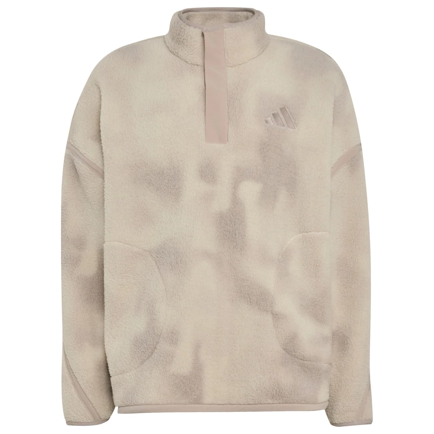 Мъжки поларен пуловер adidas Terrex MT Essential HP AOP Fleece jumper - Wonder Alumina / Light Brown