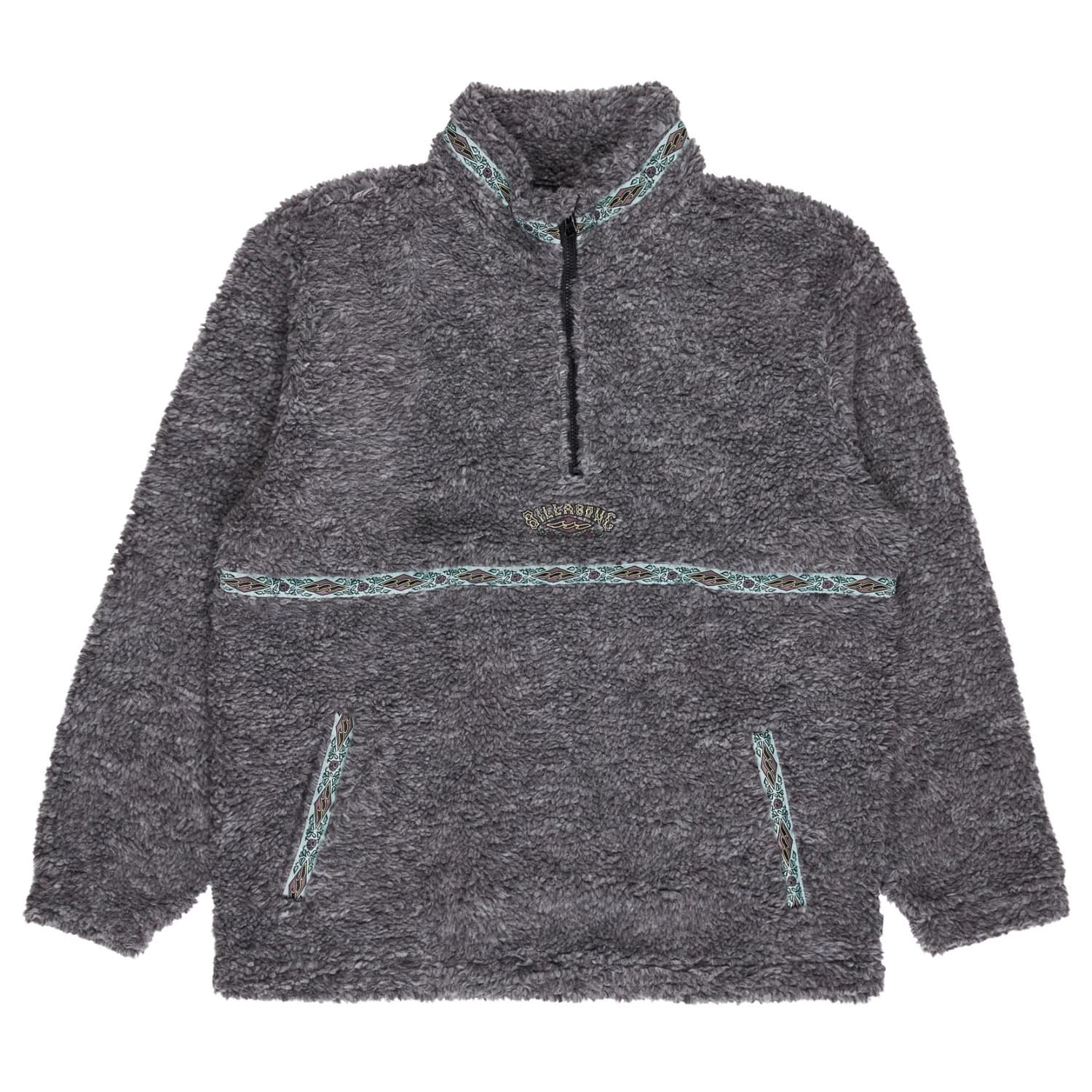 Мъжки поларен пуловер Billabong Tombstone Half Zip Fleece jumper - Raven
