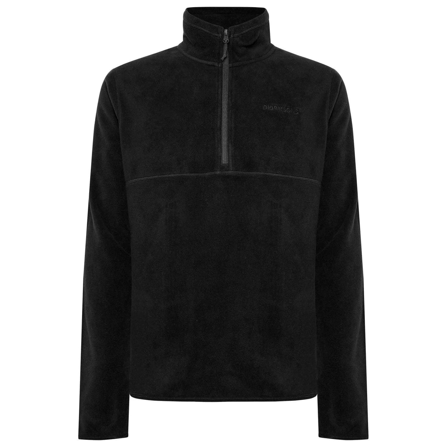 Мъжки поларен пуловер Didriksons Vito Half-Zip Fleece jumper - Black