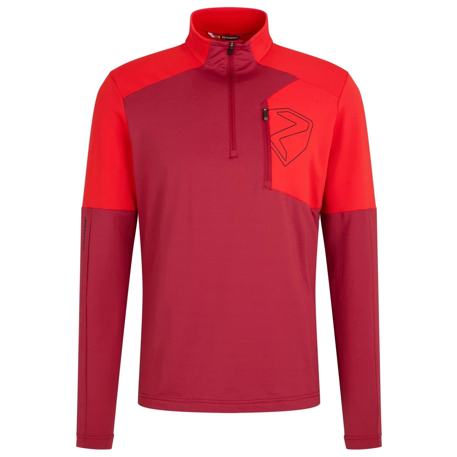 Поларен пуловер Ziener Jasuka-Z Fleece jumper - Red