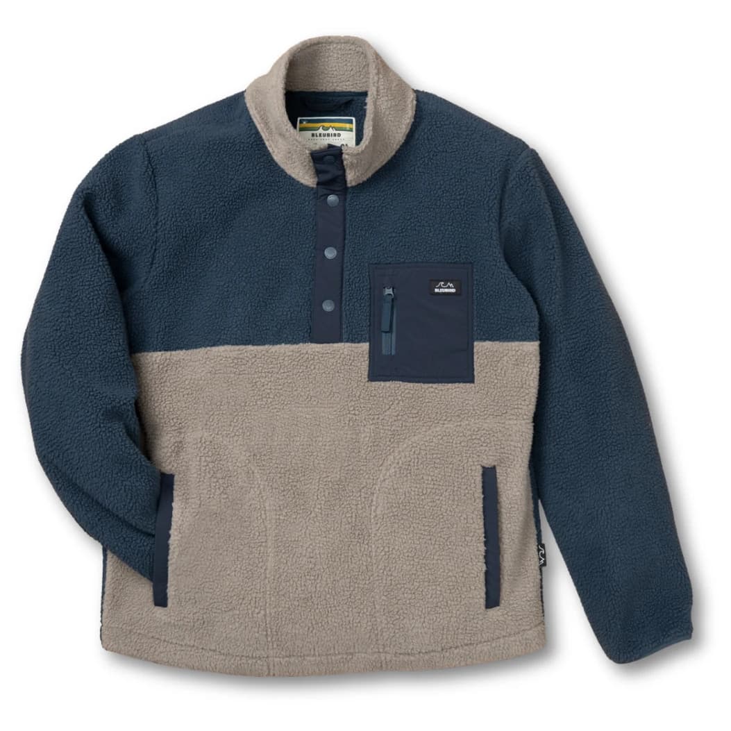 Поларен пуловер Bleubird Sierra Fleece Fleece jumper - Navy
