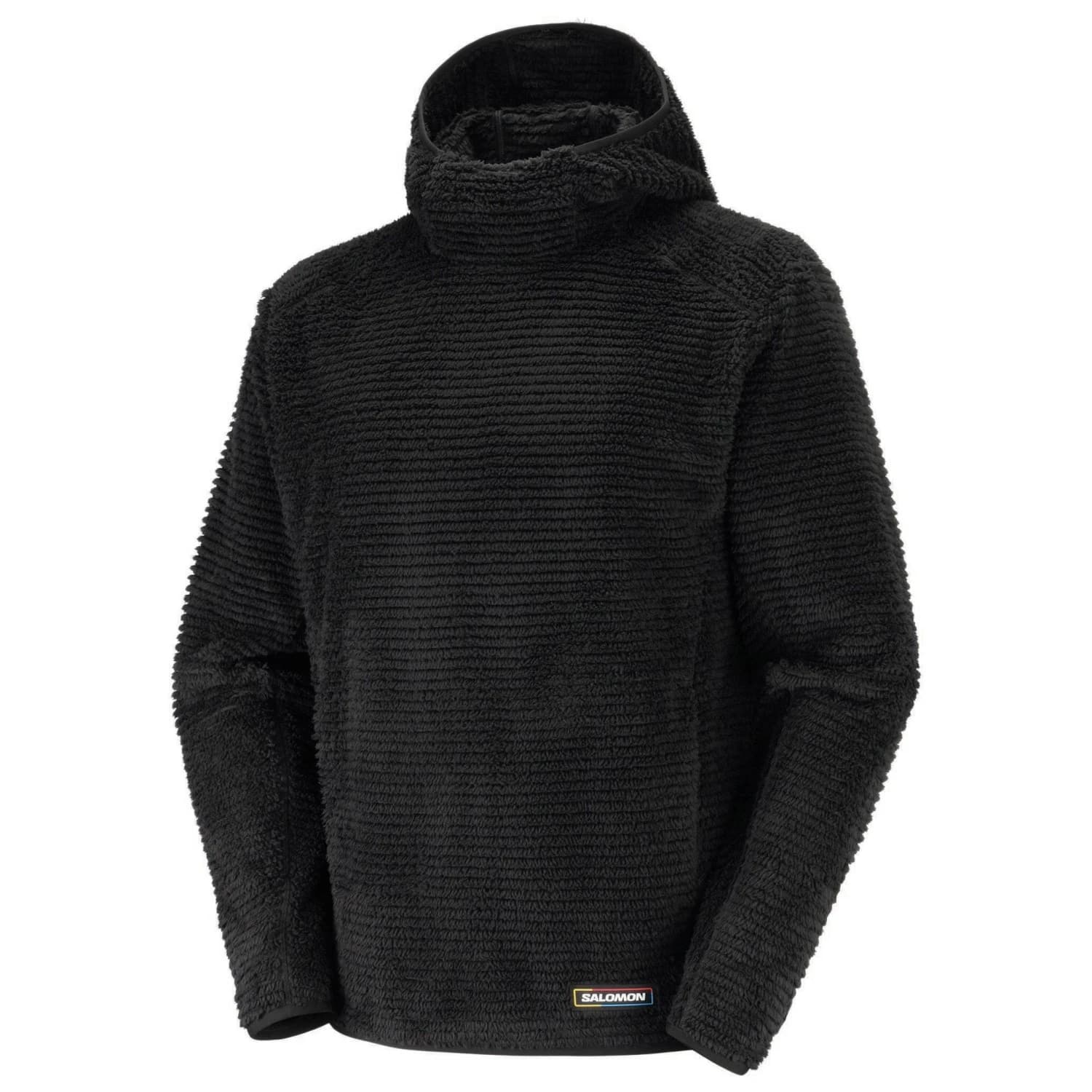 Мъжки поларен пуловер Salomon Thernova Fleece Hood Fleece jumper - Deep Black
