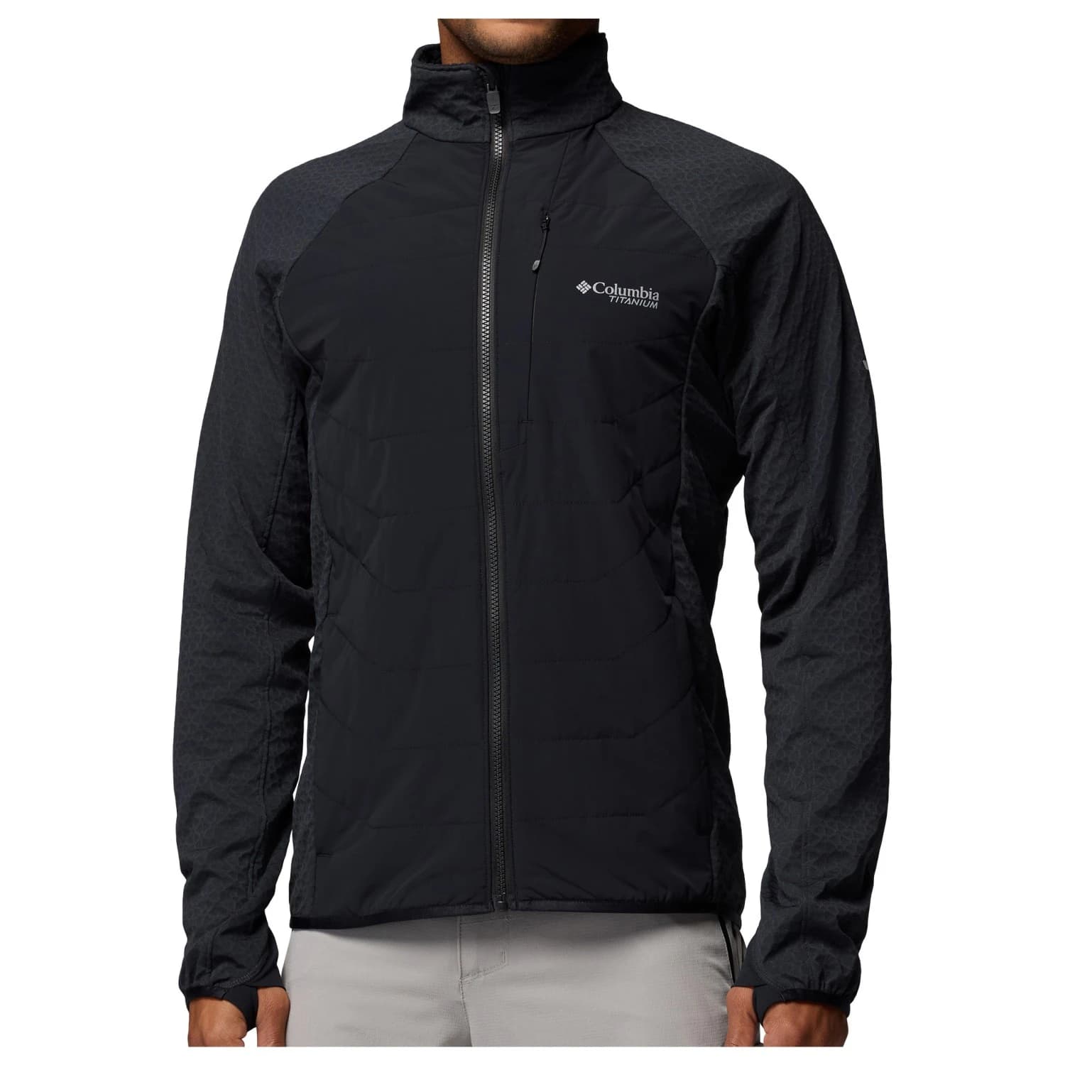 Мъжко поларено яке Columbia Arctic Crest II Hybrid Full Zip Fleece jacket - Black