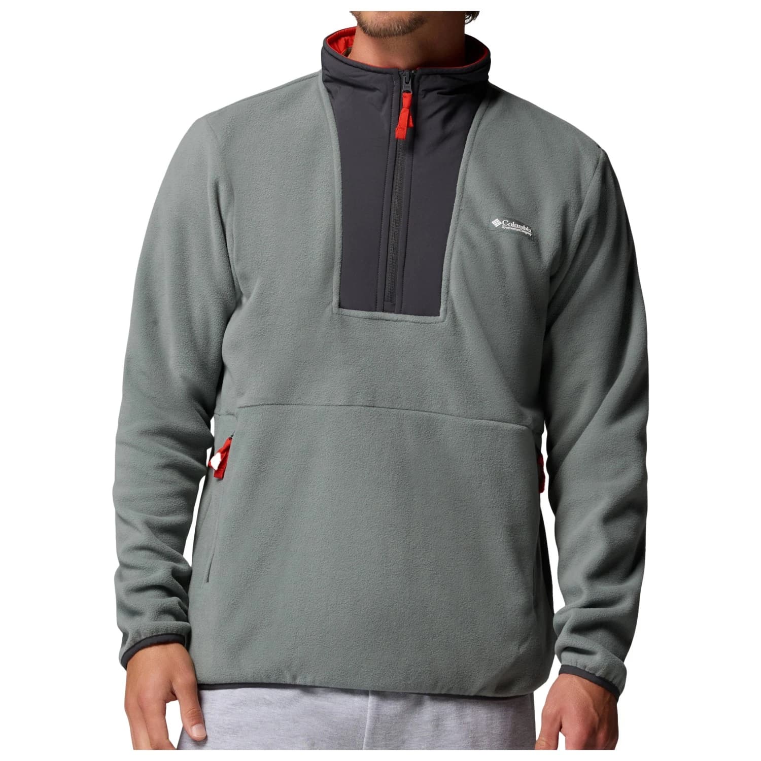 Мъжки поларен пуловер Columbia Sequoia Grove II Half Zip Fleece Fleece jumper - Sedona Sage / Shark