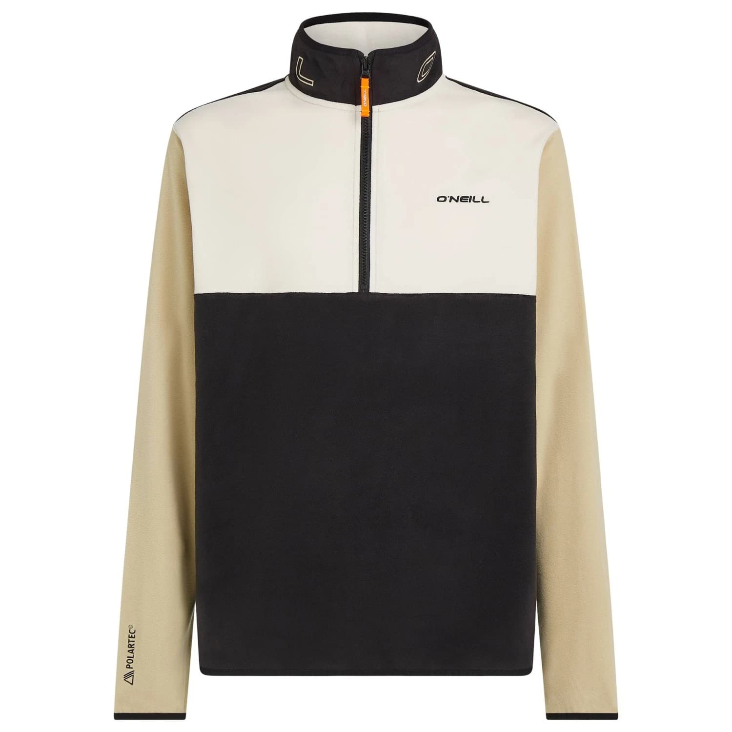 Поларен пуловер O'Neill FWC'Cruz Triple Polartec Half Zip Fleece jumper - Linen White Colour Block