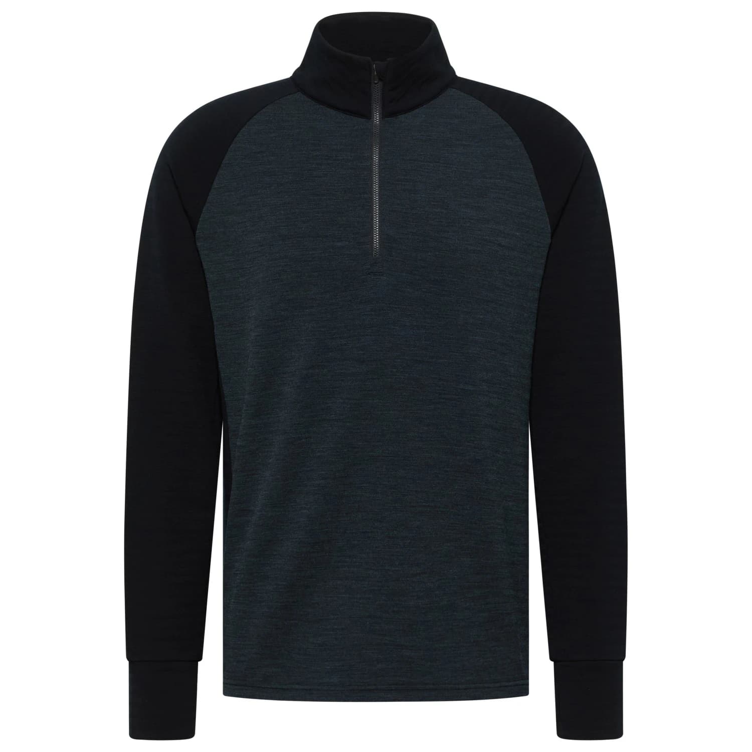Вълнен пуловер Stoic MerinoFleece260 FlenSt. II Half Zip Merino jumper - Black / Black / Melange