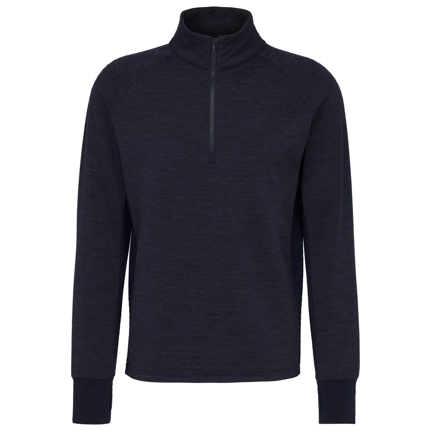 Вълнен пуловер Stoic MerinoFleece260 FlenSt. II Half Zip Merino jumper - Dark Navy Melange / Dark Navy II