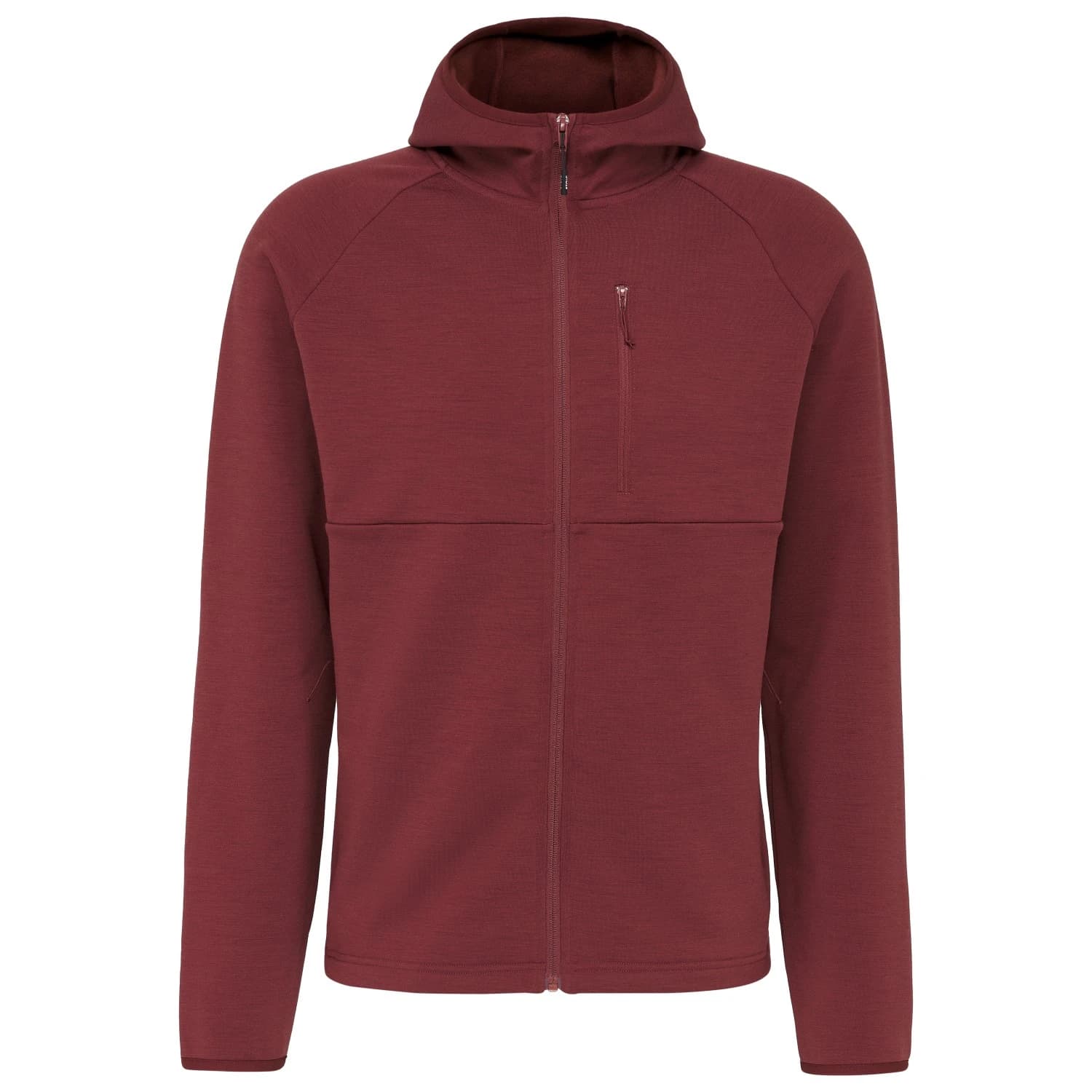 Вълнено яке Stoic MerinoFleece335 KuolpaSt. III Zip Hoody Merino hoodie - Maroon