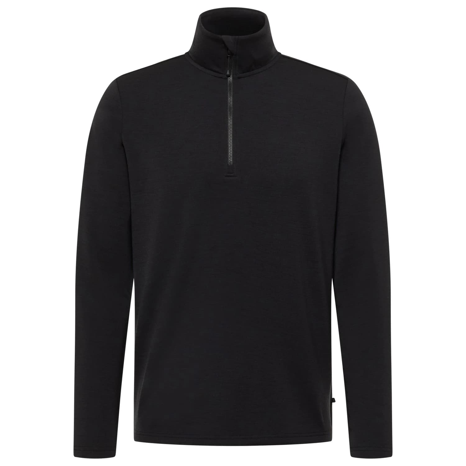 Вълнен пуловер Heber Peak MerinoBlend EvergreenHe. Half Zip Merino jumper - Black