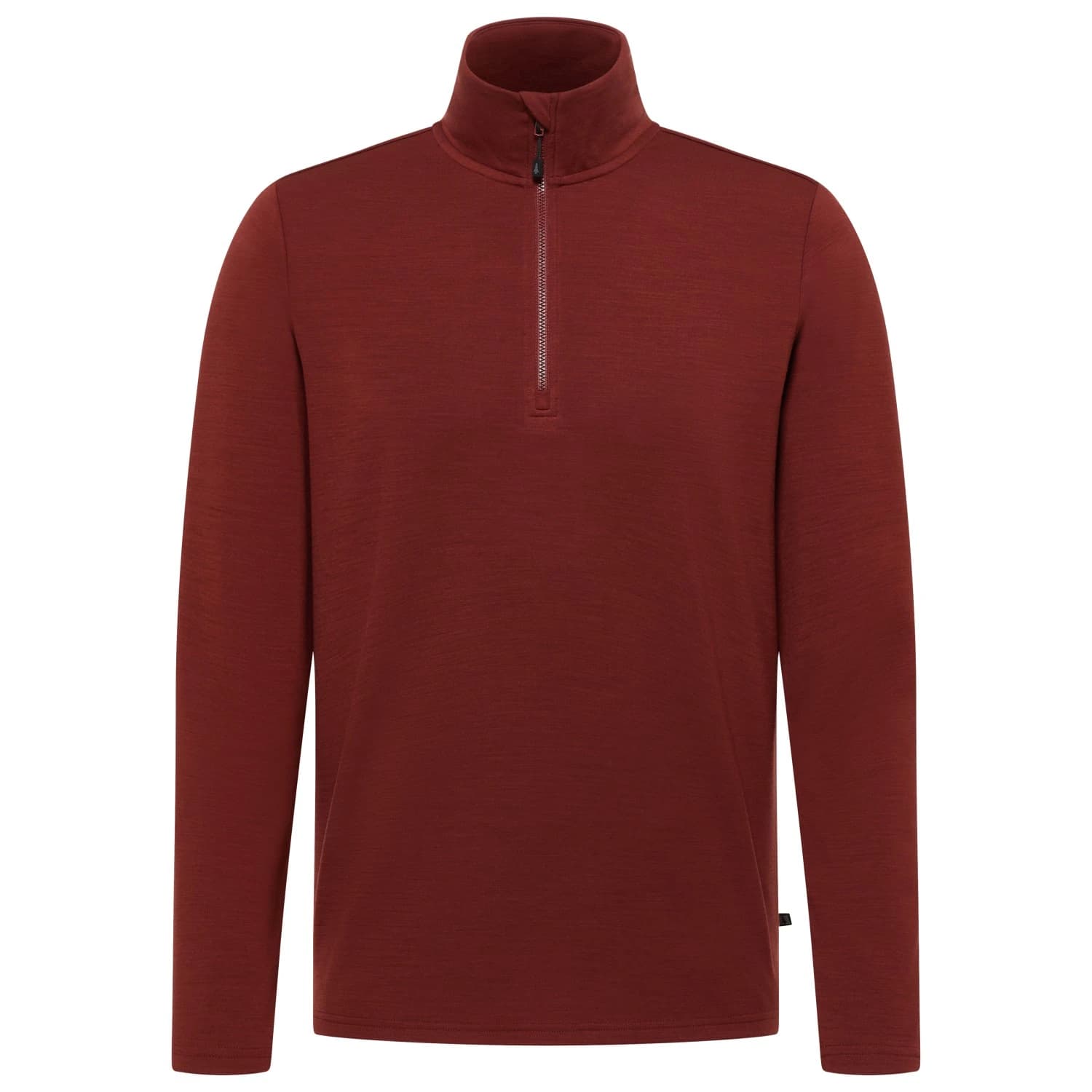 Вълнен пуловер Heber Peak MerinoBlend EvergreenHe. Half Zip Merino jumper - Rust Red