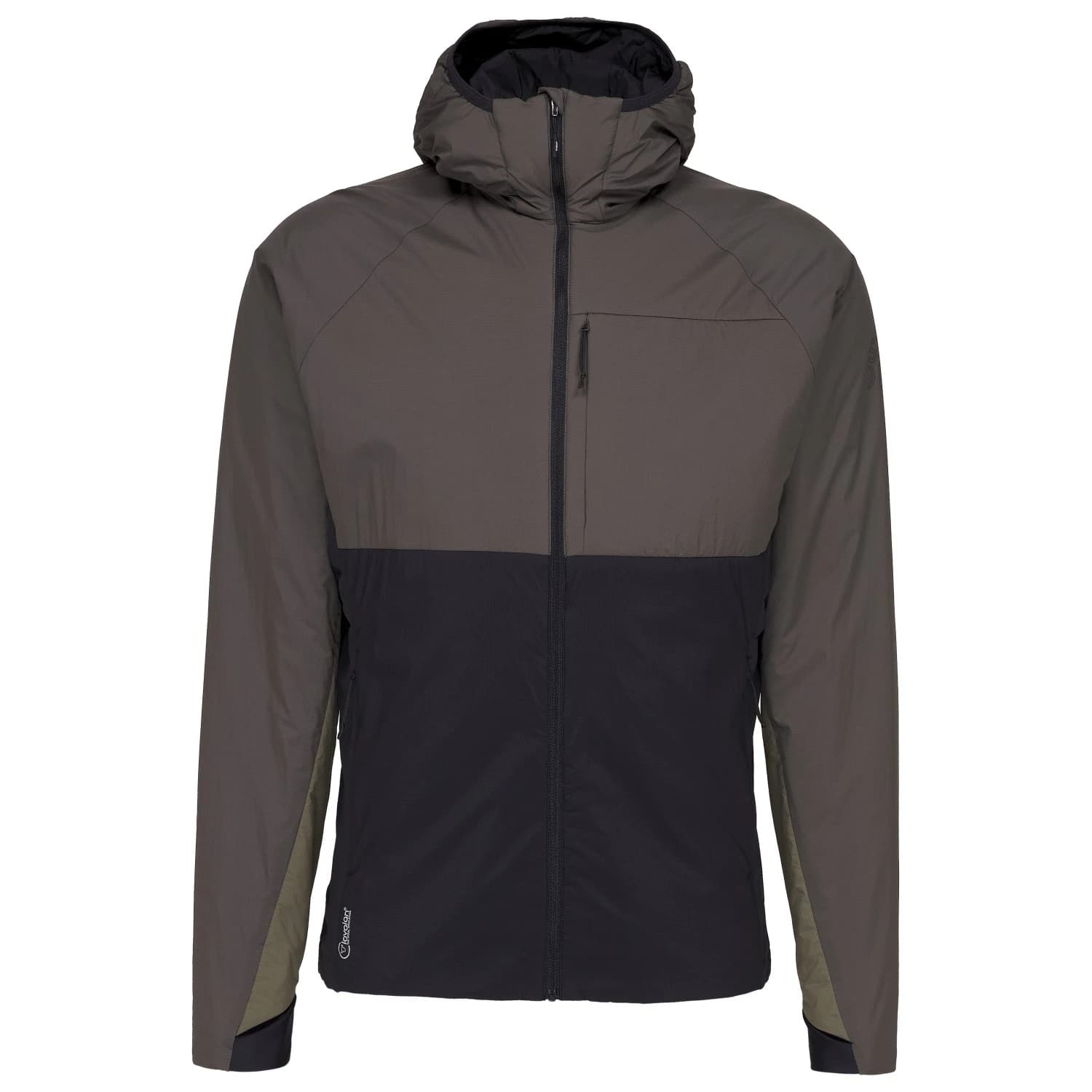 Вълнено яке Stoic MountainWool60 JokkmokkSt. Hybrid Hoody II Wool jacket - Dark Olive / Multi II