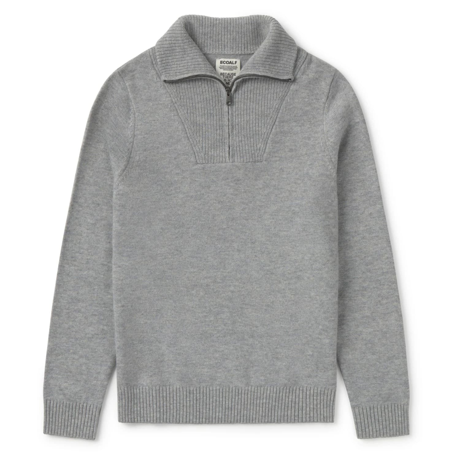 Вълнен пуловер Ecoalf Yeclo Knit Jumper - Light Grey Melange
