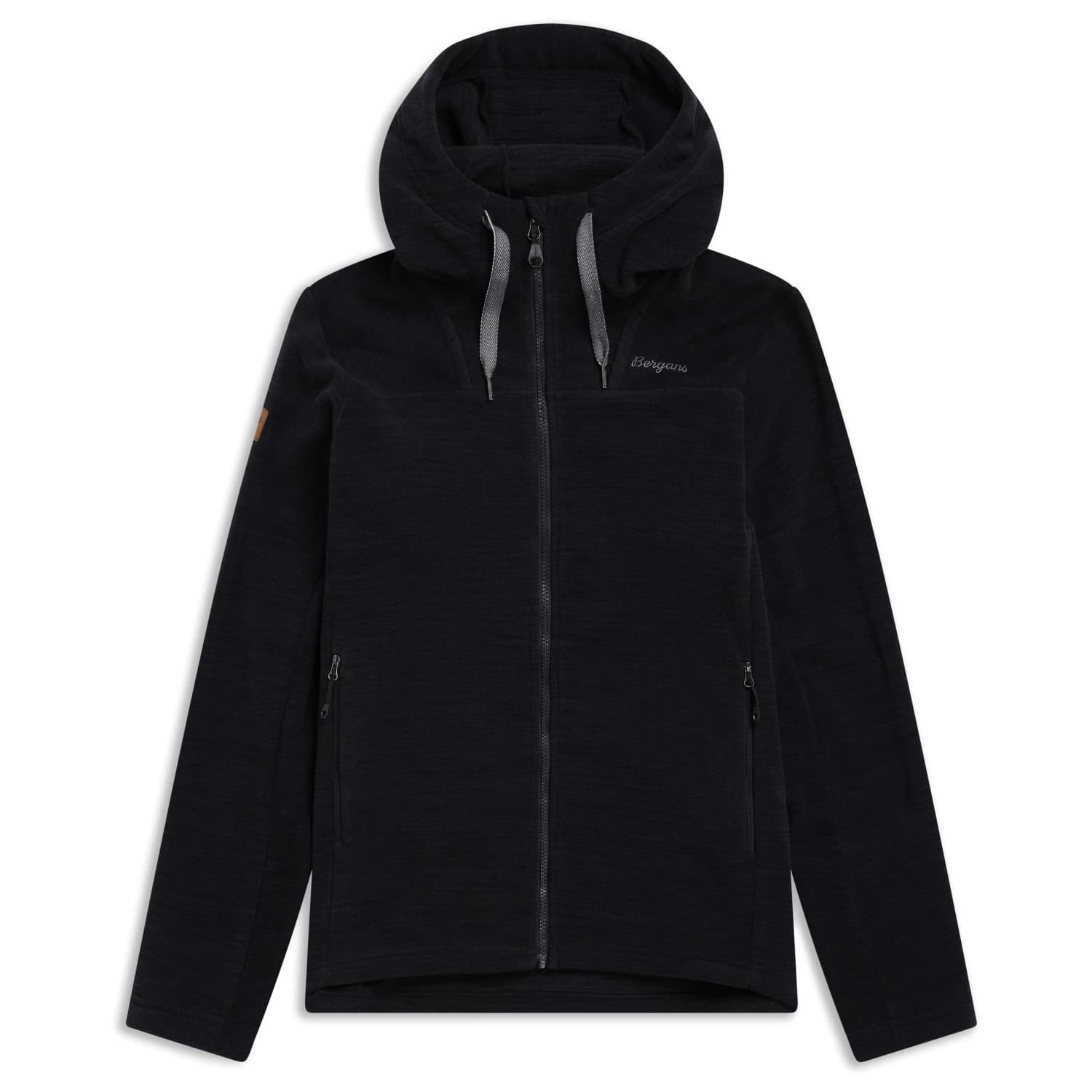 Мъжко поларено яке Bergans Hareid Fleece Hood Jacket Fleece jacket - Black