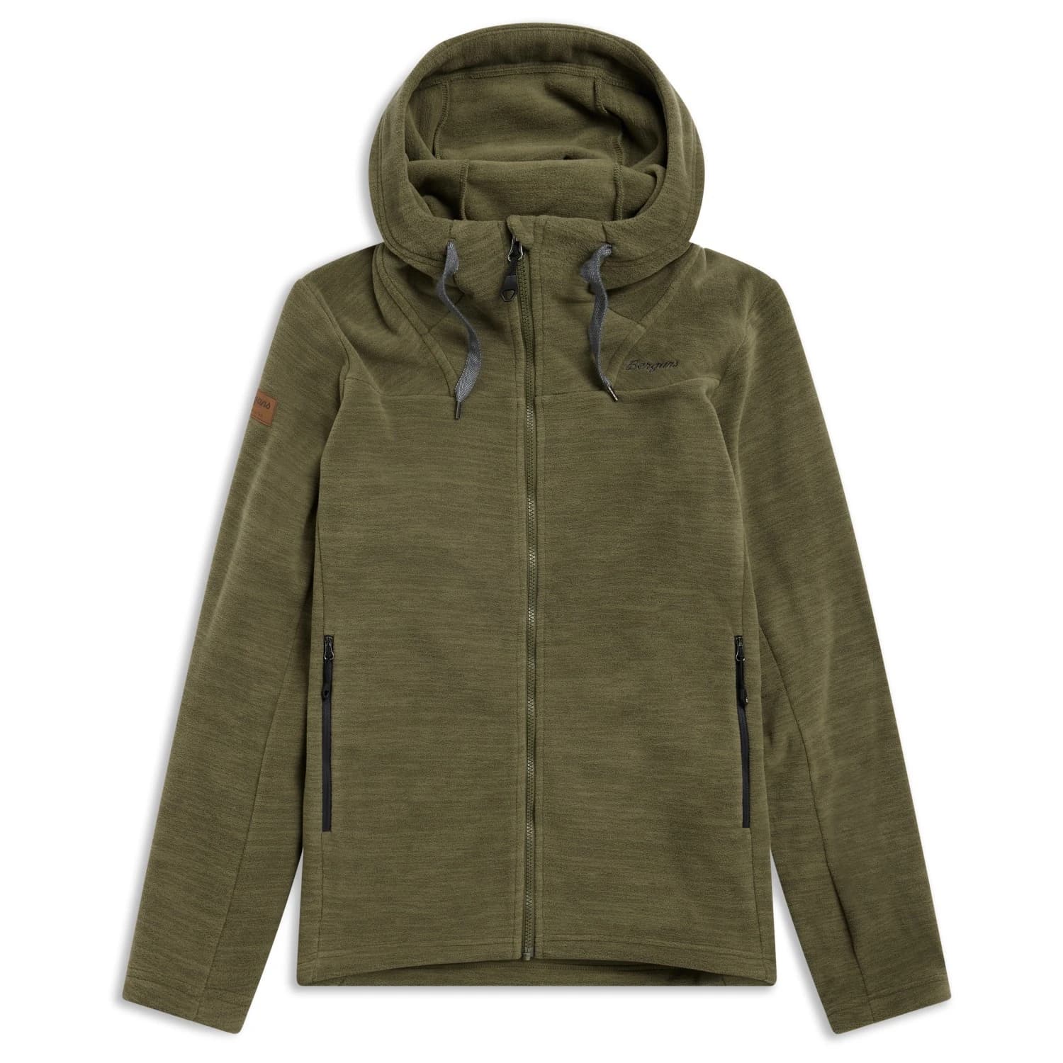 Мъжко поларено яке Bergans Hareid Fleece Hood Jacket Fleece jacket - Pine Forest