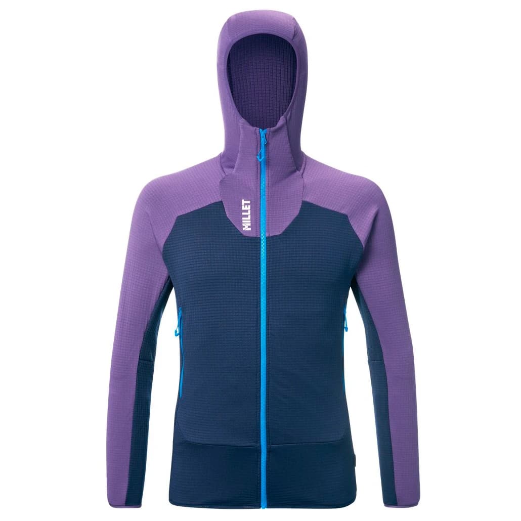 Мъжко поларено яке Millet Kamet Grid HD Fleece jacket - Galaxy / Saphir